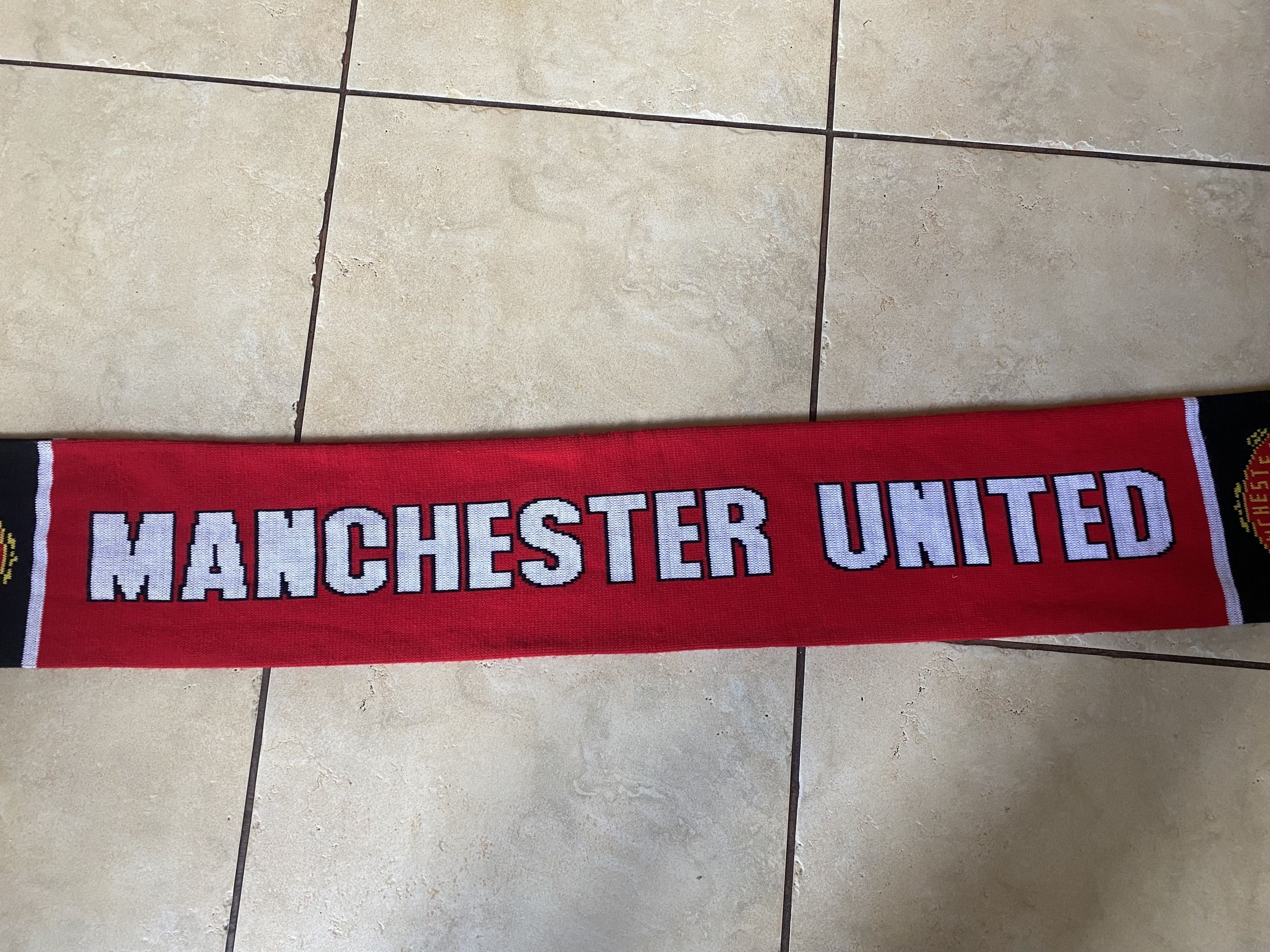 Other Vintage - football scarf MANCHESTER UNITED FC - UNIQUE Size ONE SIZE - 4 Thumbnail