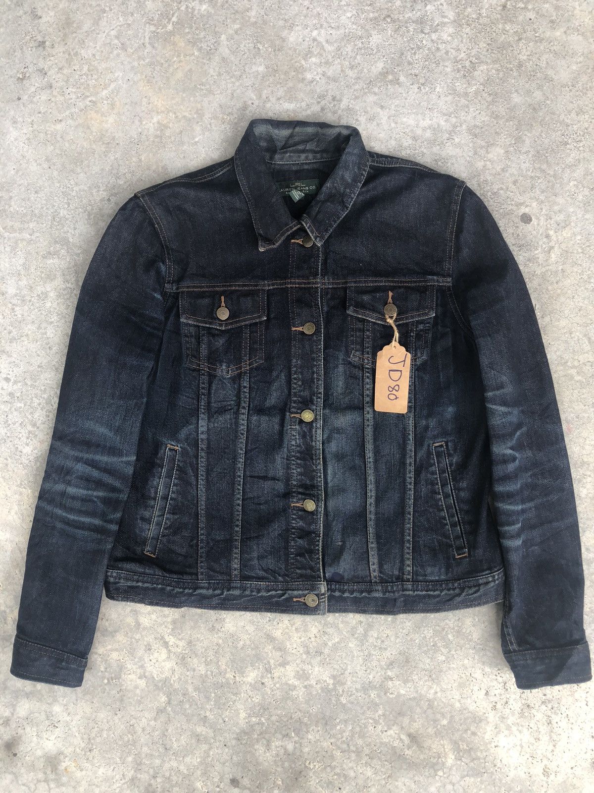 Lauren Ralph Lauren Ralph Lauren Denim Jacket Distressed Denim Size US L / EU 52-54 / 3 - 1 Thumbnail