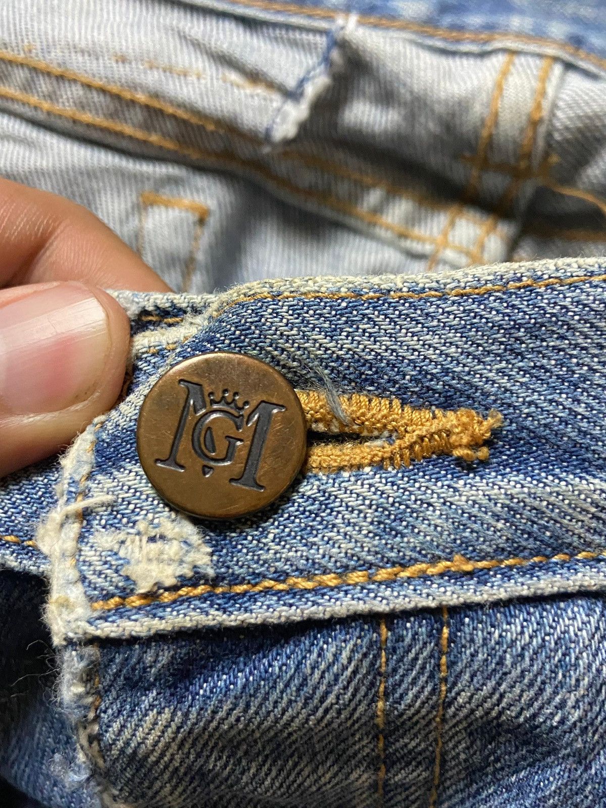 Japanese Brand × Vintage Material Girl Destroyed Distressed Denim Ripped Jeans (123) Size 30" / US 8 / IT 44 - 6 Thumbnail