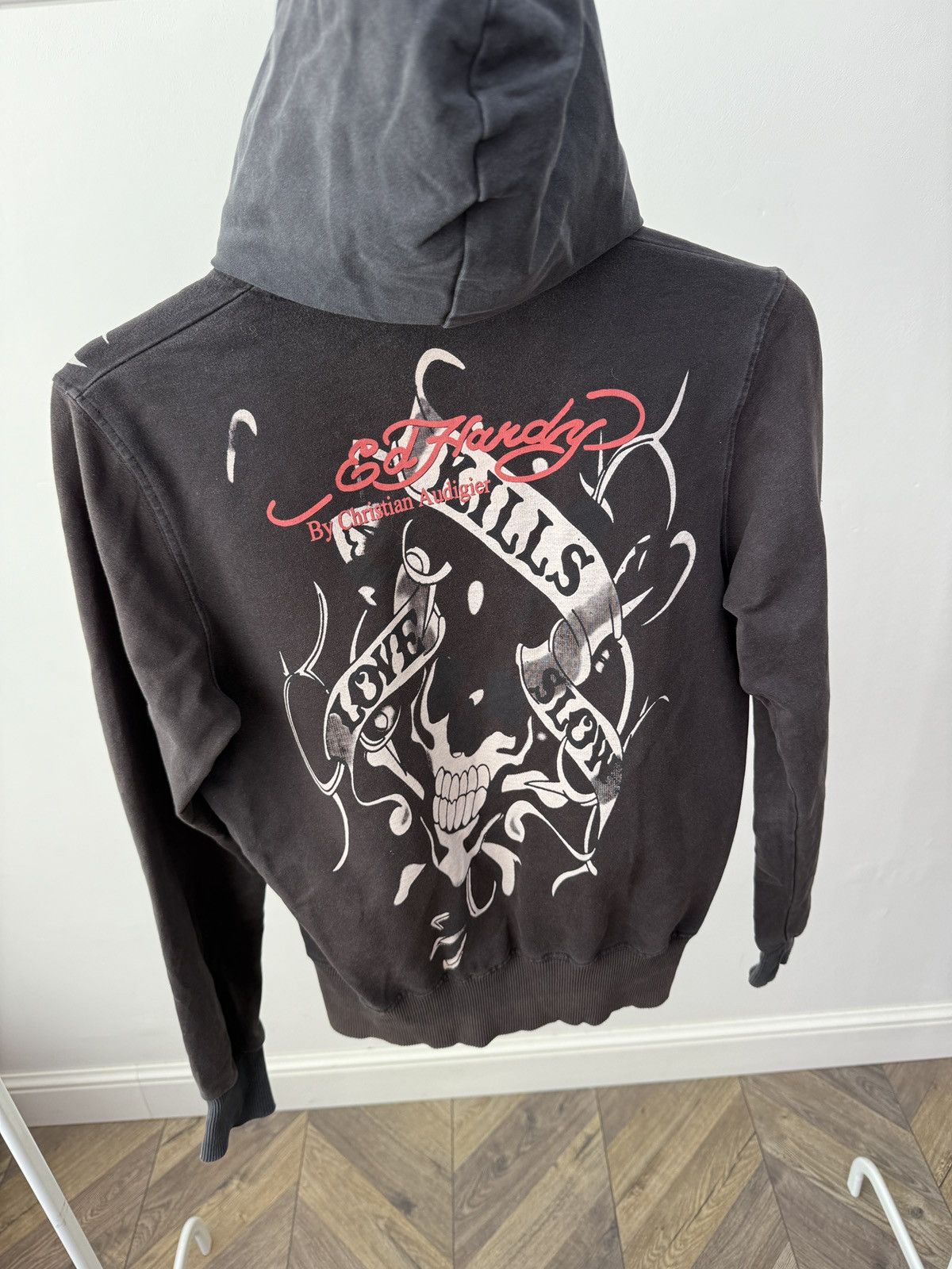 Ed Hardy Vintage Ed Hardy by Christian Audigier Women’s Zip Hoodie Size M / US 6-8 / IT 42-44 - 10 Thumbnail