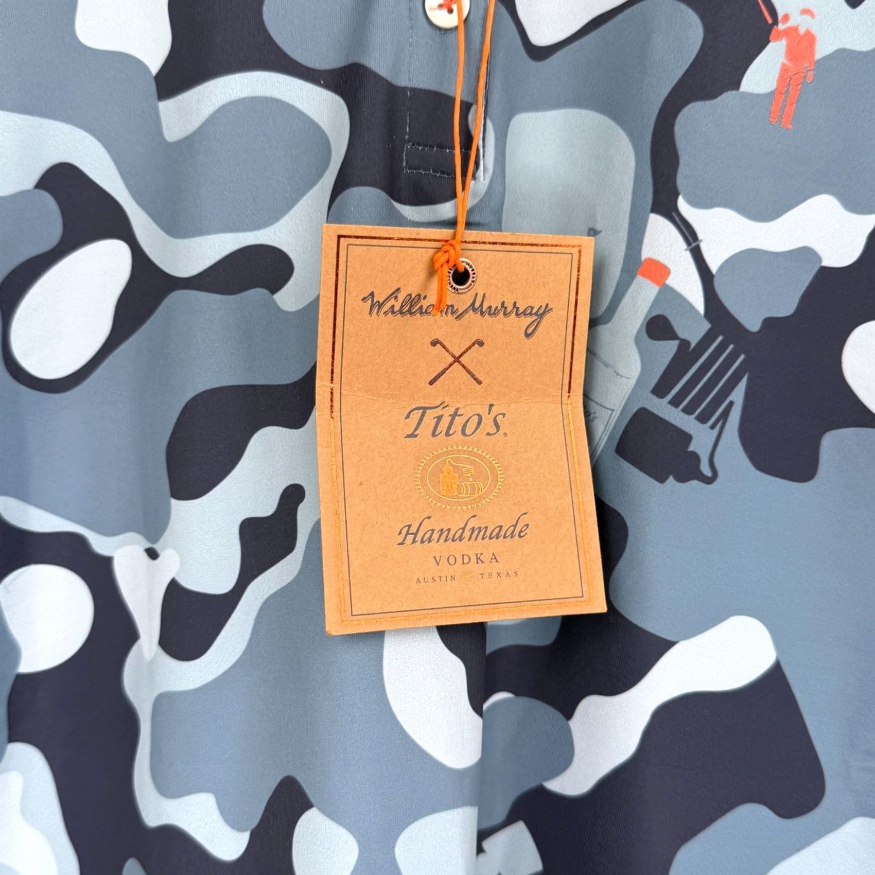 Gloverall William Murray Titos Vodka Shirt Womens XL Camo All Over Print Performance NWT Size XL / US 12-14 / IT 48-50 - 3 Thumbnail