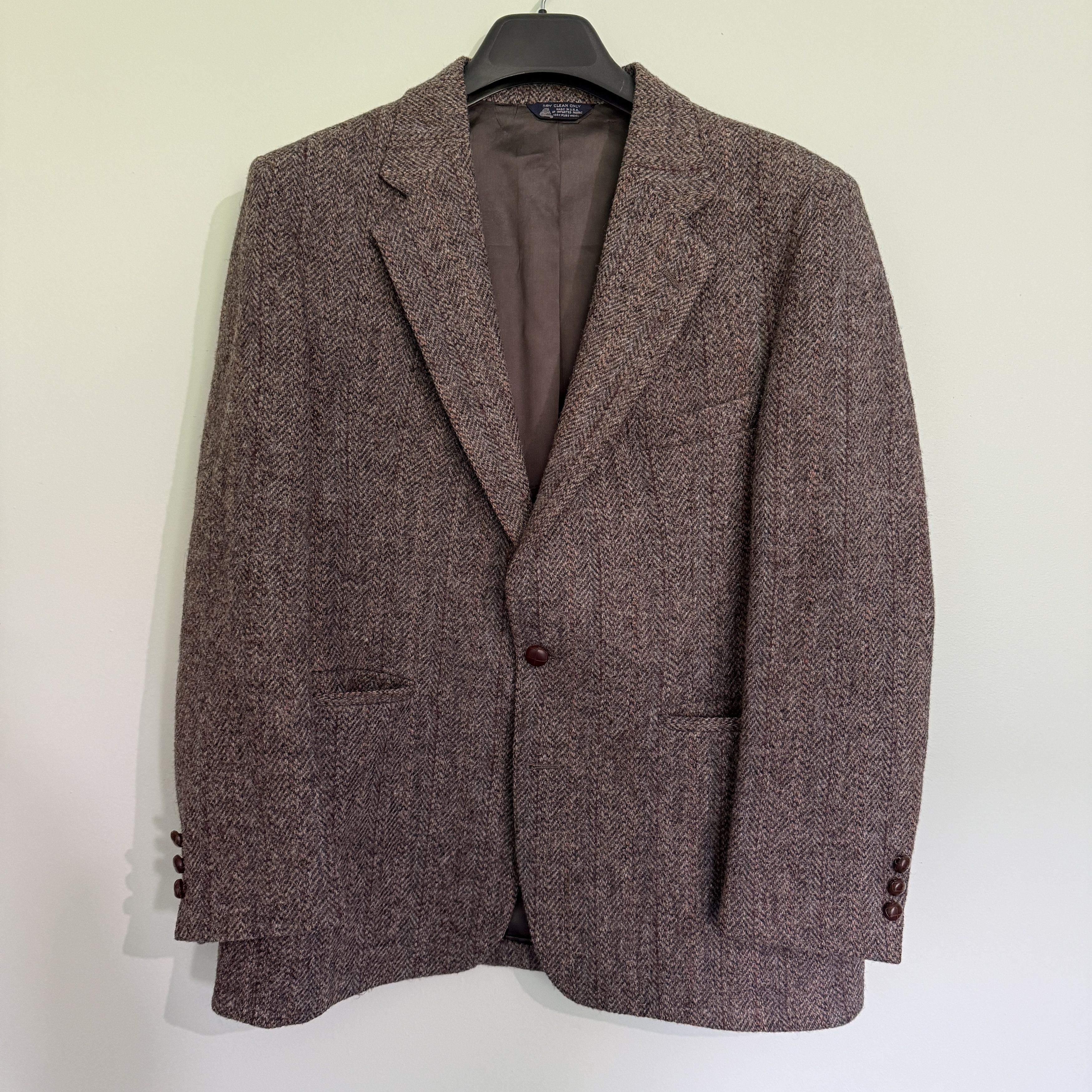 Harris Tweed Kuppenheimer Harris Tweed Sport Coat 42R Brown Size 42R - 1 Thumbnail