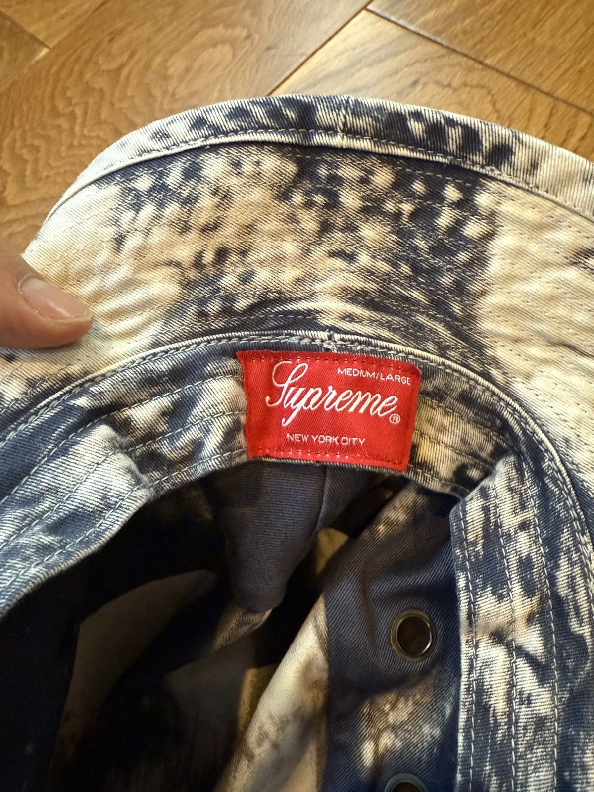 Supreme Supreme Bleached Chino Boonie “Navy” Size ONE SIZE - 5 Thumbnail