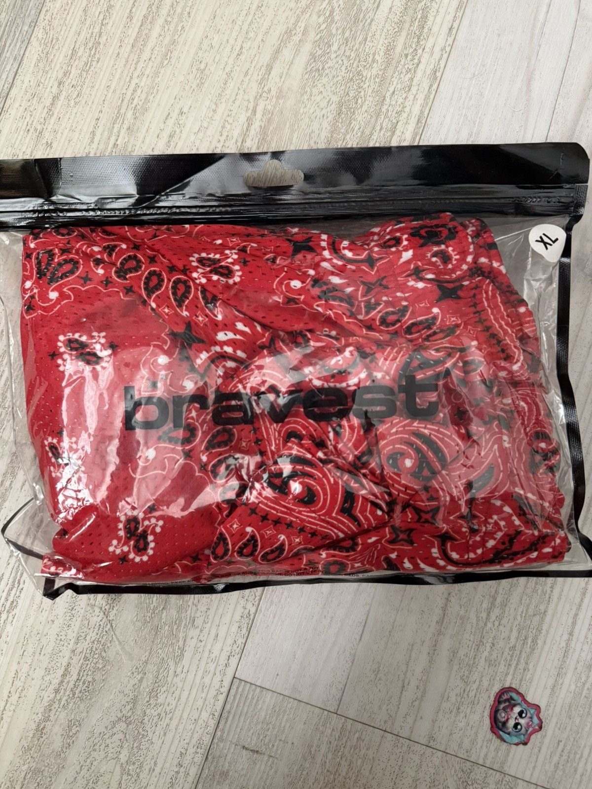 Bravest Studios Bravest Studios Red Paisley Mesh Shorts Size US 38 / EU 54 - 1 Thumbnail