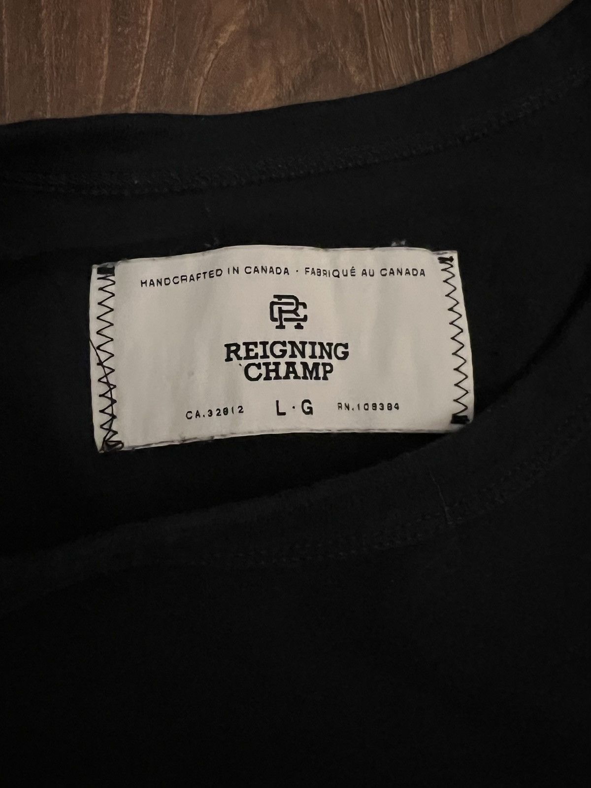 Reigning Champ Reigning Champ Lightweight Jersey Standard T-Shirt in Black Size US L / EU 52-54 / 3 - 4 Thumbnail