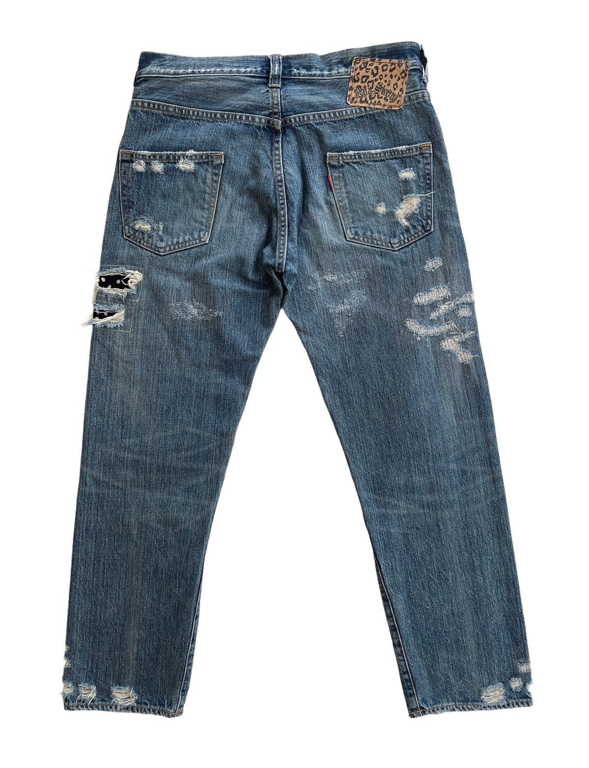 Japanese Brand Vintage RNa Slang Ripped Distressed Jeans Size US 31 - 3 Thumbnail