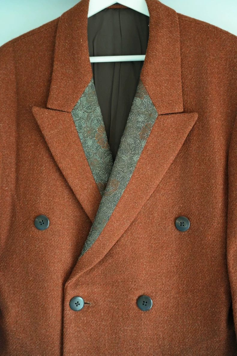 Yohji Yamamoto Yohji Yamamoto 88aw Handmade suit with floral collar-2505 Size US M / EU 48-50 / 2 - 3 Thumbnail
