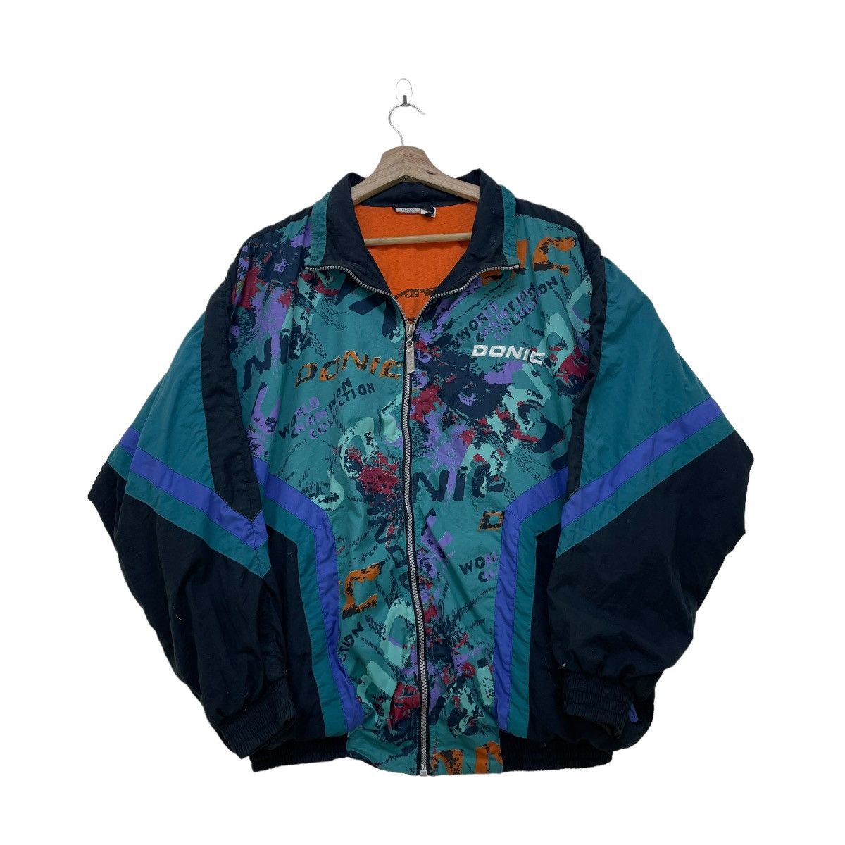 All Sport × Vintage Vintage Donic World Champion Collection Full Print Jacket Size US M / EU 48-50 / 2 - 1 Thumbnail