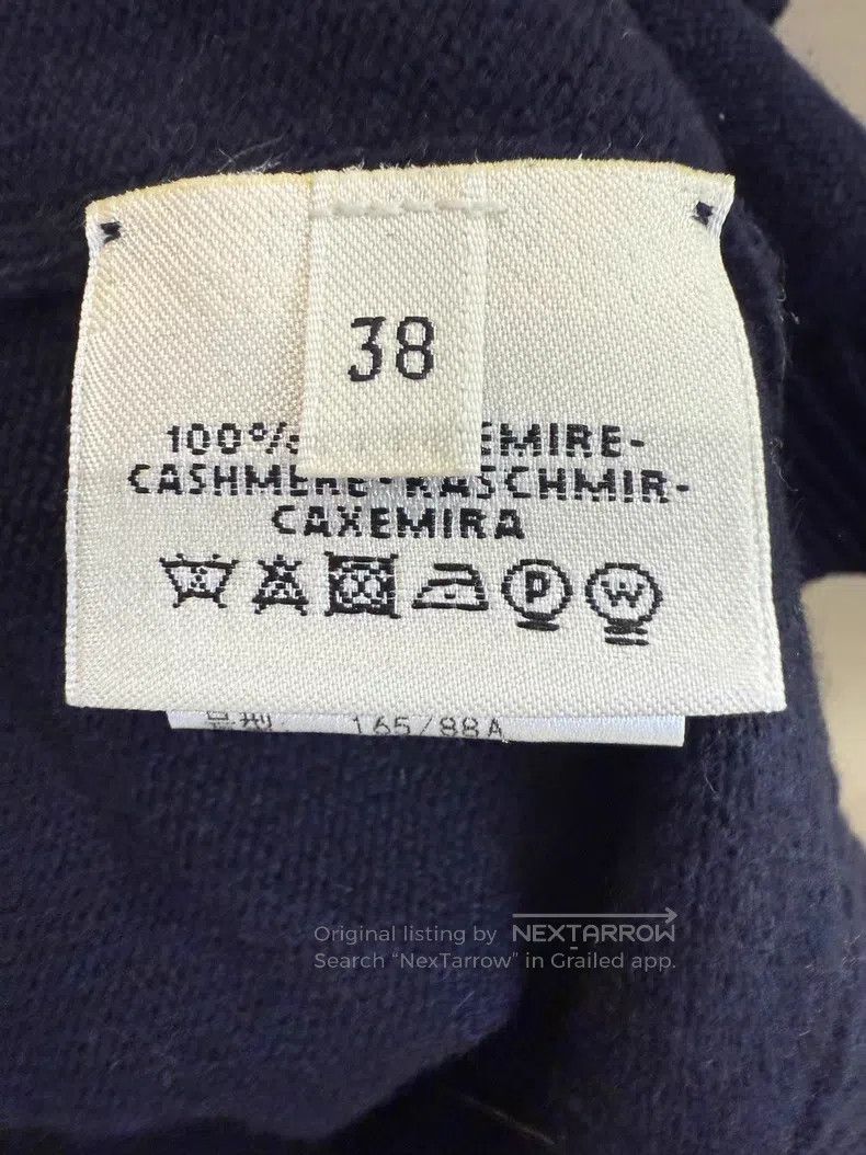 Hermes Hermes Knit Short Sleeve Top with Blue Floral Jacquard Size XS / US 0-2 / IT 36-38 - 5 Thumbnail
