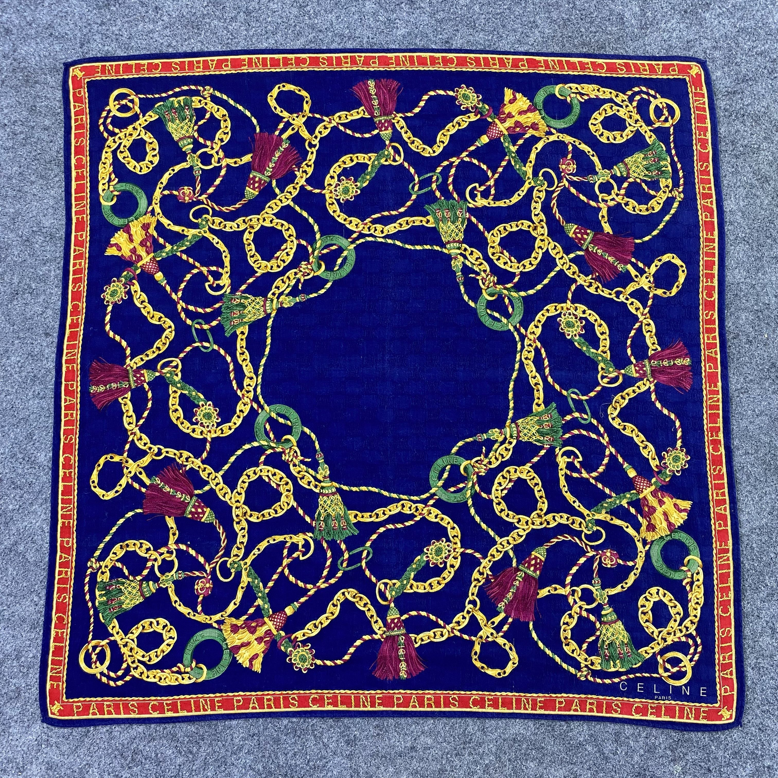 Celine Celine Handkerchief Neckerchief Bandana-B1729 Size ONE SIZE - 3 Thumbnail