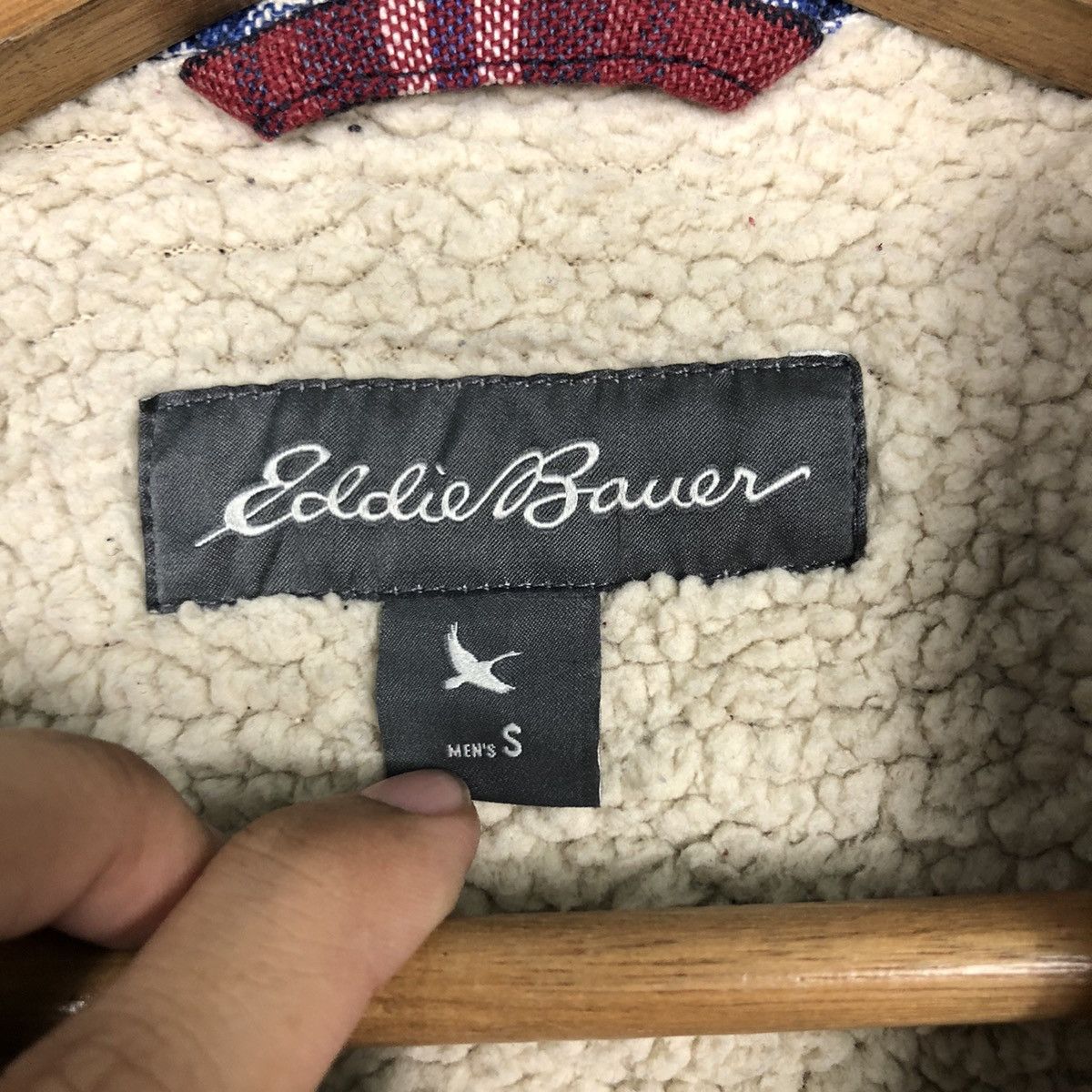 Japanese Brand 📌Vintage Shirt Jacket Worker Eddie Bauer Sherpa Blanket Size US S / EU 44-46 / 1 - 18 Thumbnail
