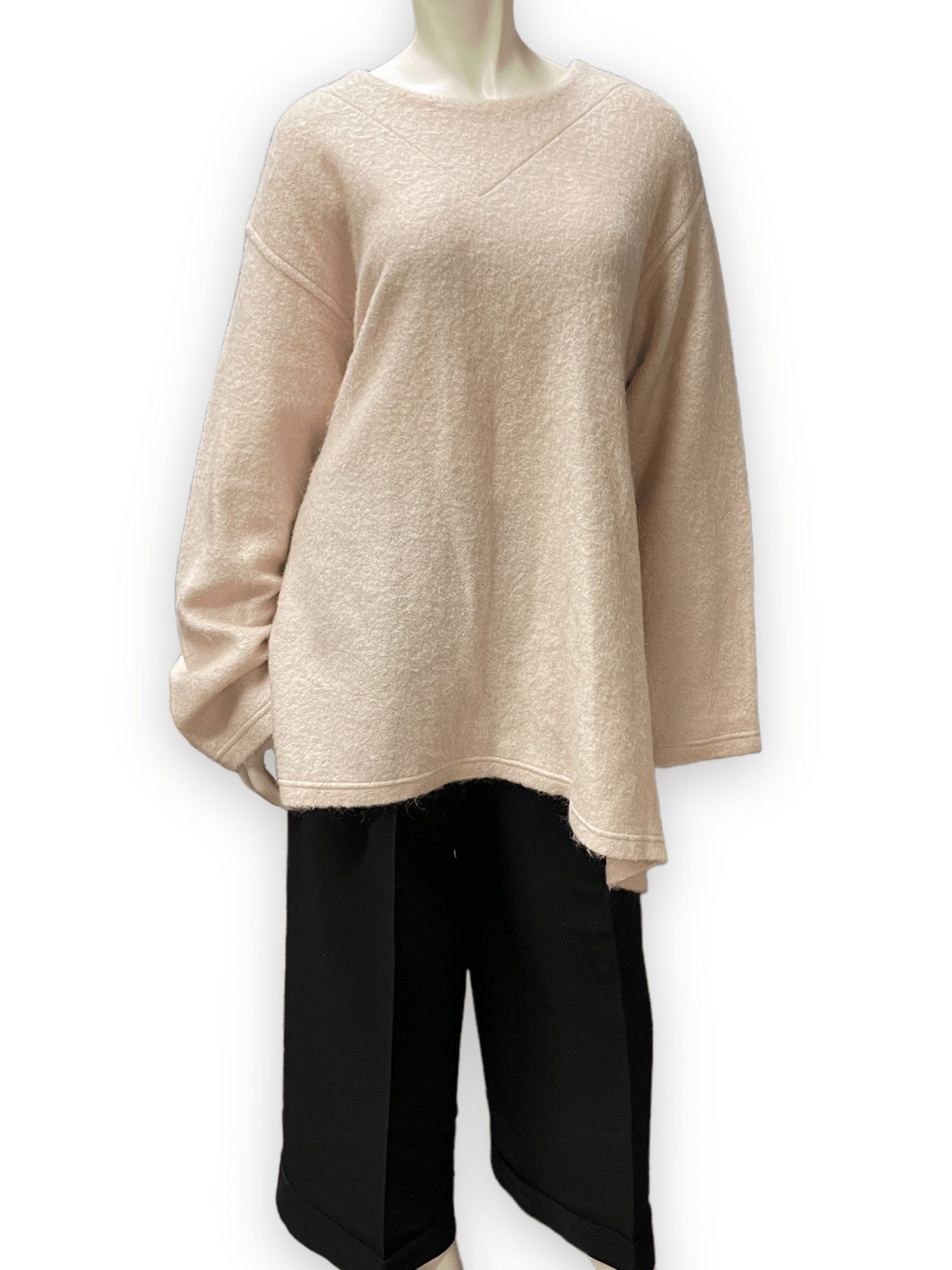 Maison Margiela MM6 Maison Margiela Vintage Designer Hi-Low Fuzzy Knit Top With Belt Made In Italy Size M / US 6-8 / IT 42-44 - 2 Thumbnail