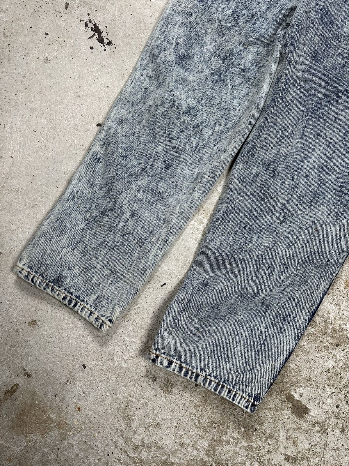 JNCO × Vintage Vintage 90s Acid Washed Blue Denim Pants Embroidery Sneakers Size US 34 / EU 50 - 11 Thumbnail