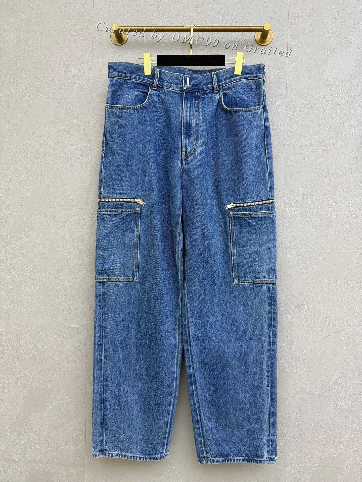 Givenchy Givenchy New Double Zip Pocket Cargo Jeans Size US 34 / EU 50 - 1 Thumbnail