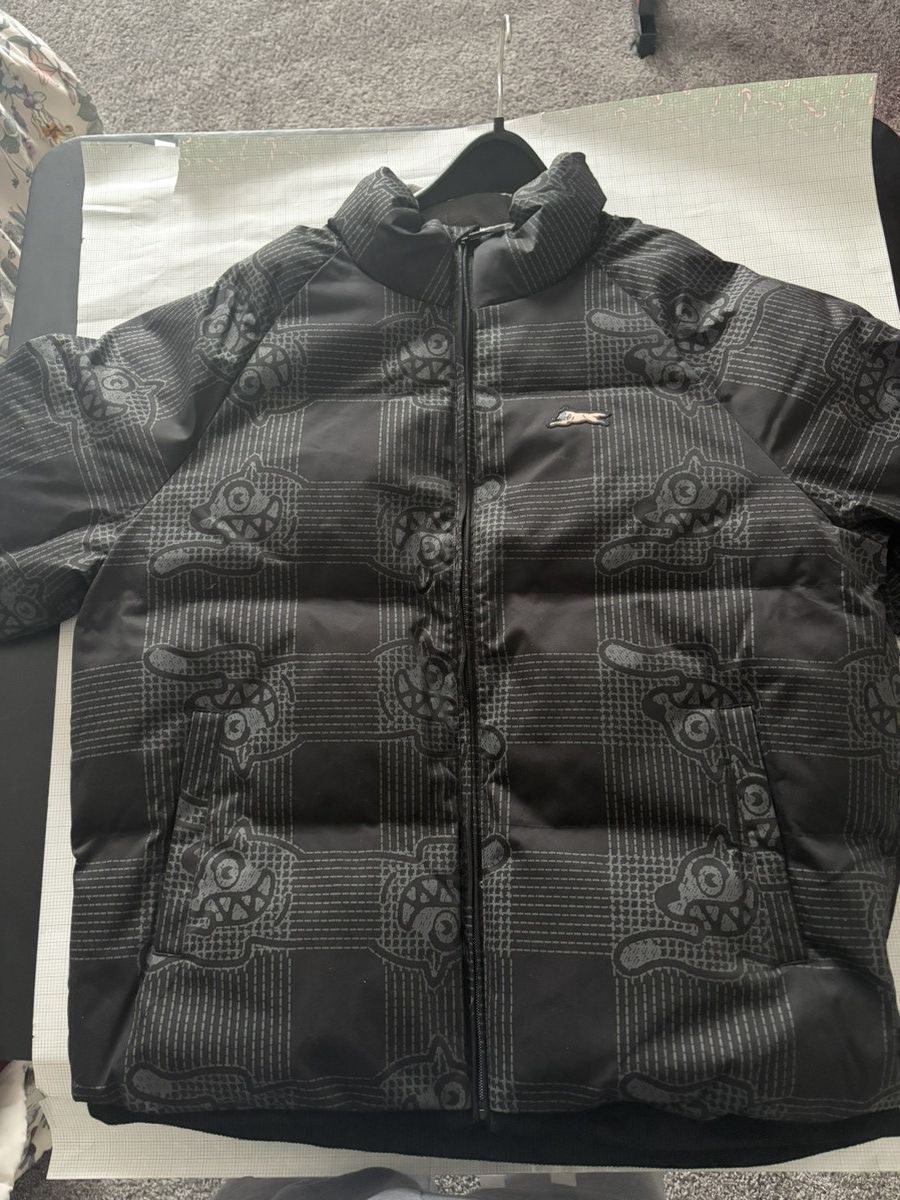 Icecream ICECREAM "Puff Puff" Running Dog Plaid Puffer - NWT Size US XL / EU 56 / 4 - 2 Thumbnail