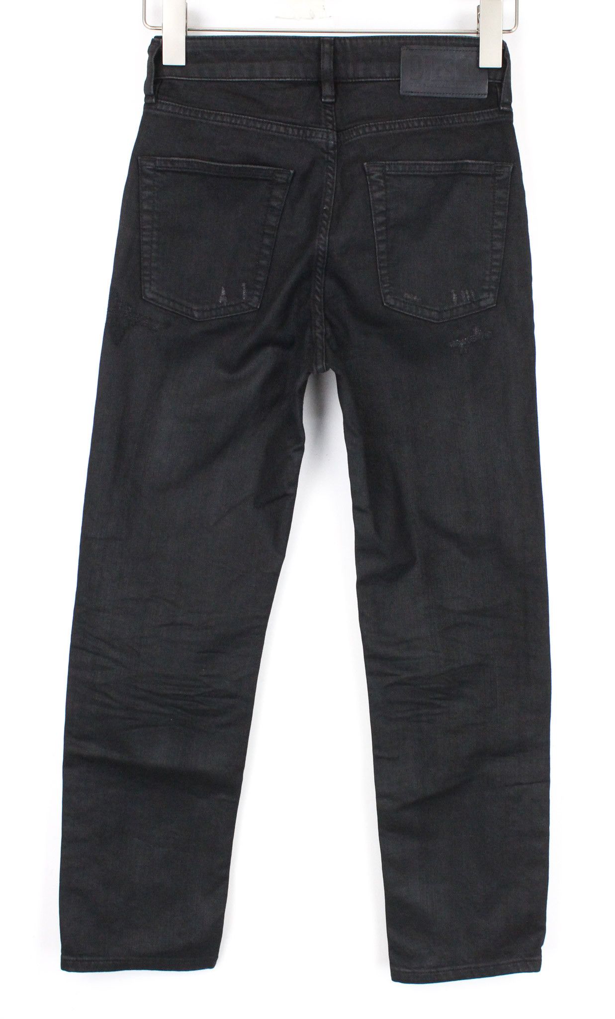 Diesel ARYEL 069JD W23/L32 Black Straight Cropped Jeans 69495 Size 23" - 4 Thumbnail