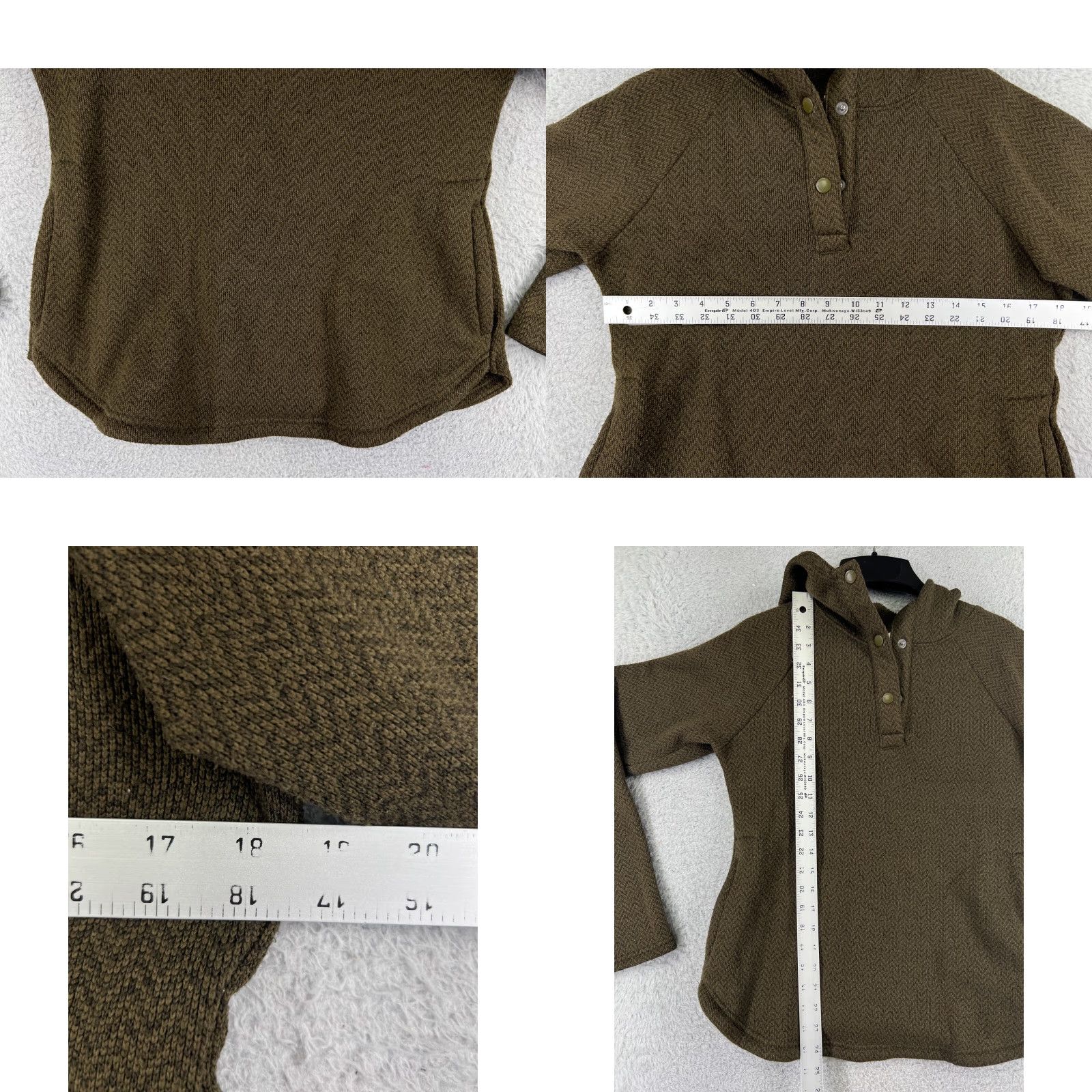 Vintage Columbia Sweater Womens Medium Brown Knit Polyester Shell Fleece Lined Hoodie Size M / US 6-8 / IT 42-44 - 8 Thumbnail