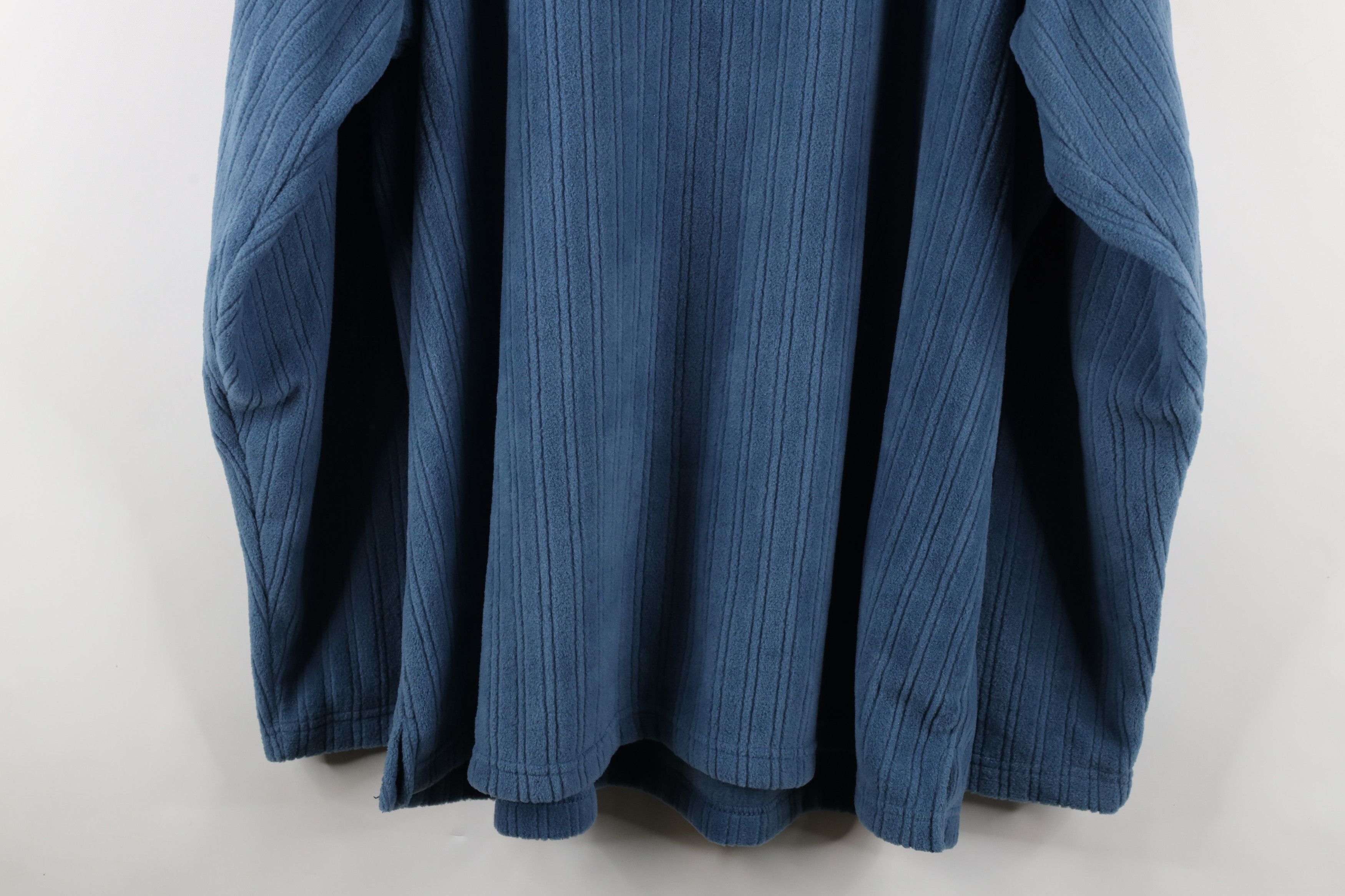 Vintage Deadstock Vintage 90s Streetwear Fleece V-Neck Sweater Blue Size US XXL / EU 58 / 5 - 8 Thumbnail