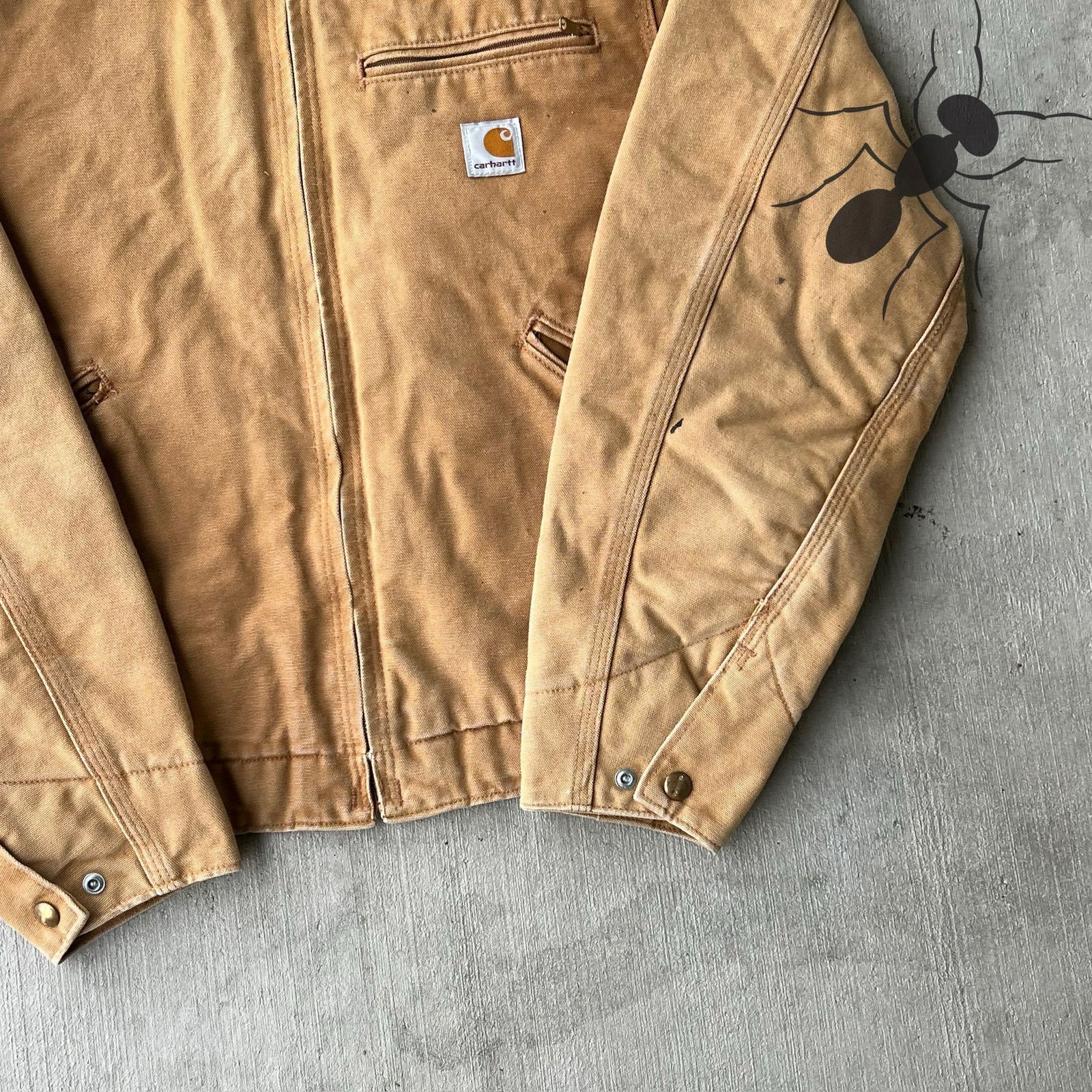 Carhartt × Vintage Carhartt J01 BRN brown detroit work wear jacket Size US S / EU 44-46 / 1 - 11 Thumbnail
