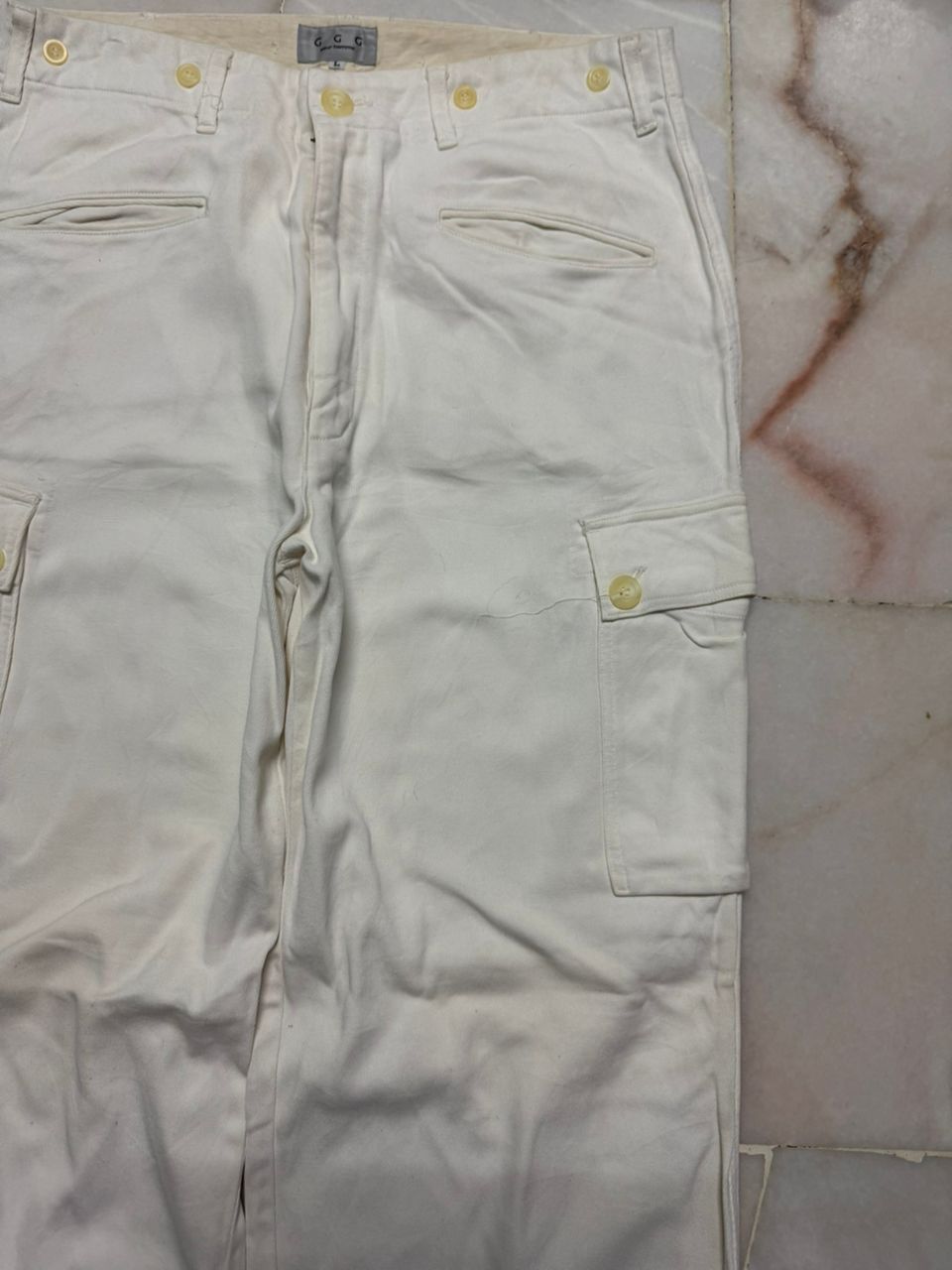 20471120 Rare💥G G G Pour Homme Cargo Monkey Pants Baggy Made in Japan Size US 33 - 6 Thumbnail
