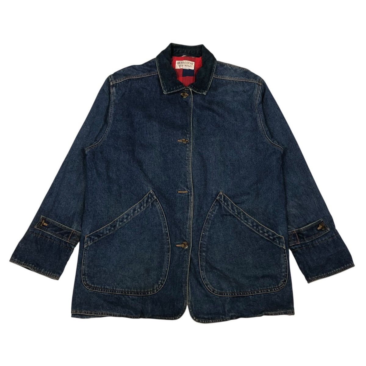 Vintage 🔥VINTAGE DENIM CHORE WORK JACKET BRANDON THOMAS BLANKET Size US M / EU 48-50 / 2 - 2 Thumbnail