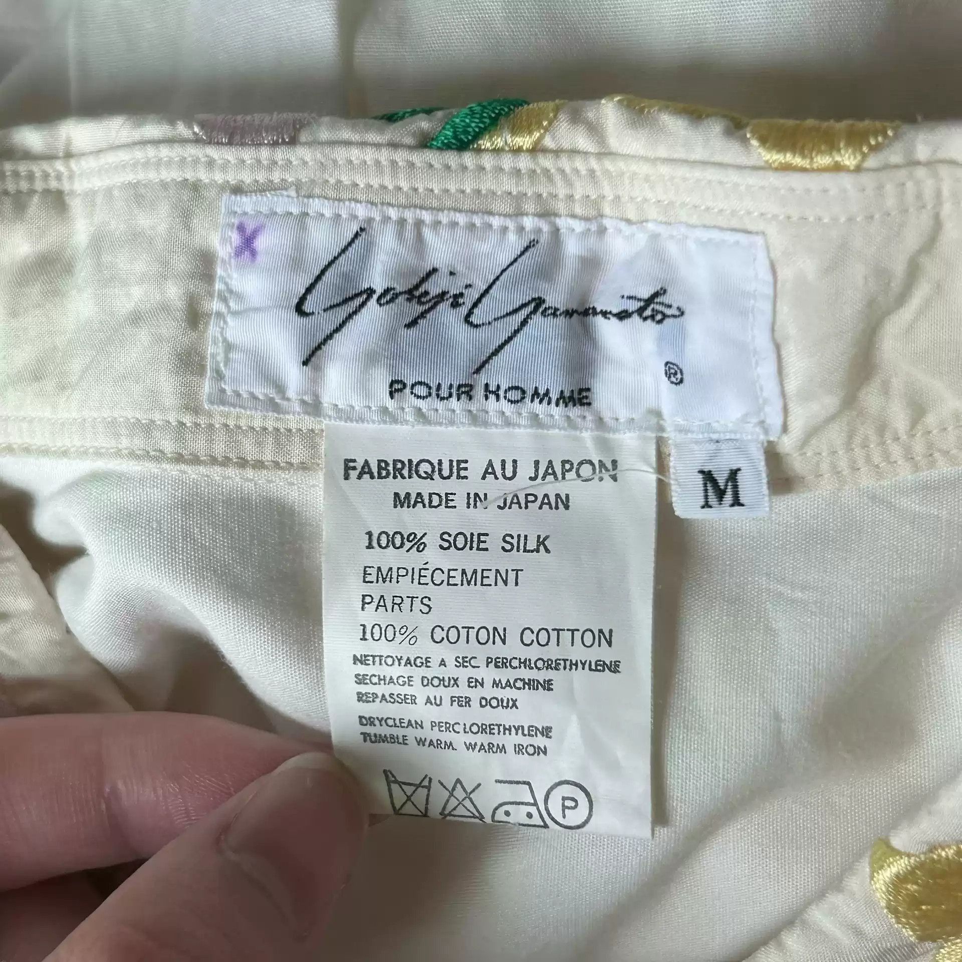 Yohji Yamamoto Yohji Yamamoto 88ss Flora Embroidery Shirt-2505 Size US M / EU 48-50 / 2 - 4 Thumbnail