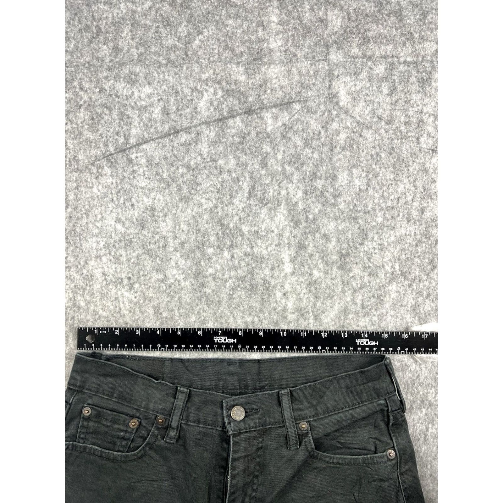 Levi's VINTAGE Levi’s 513 Jeans Mens Black Slim Fit Straight Leg Distressed 30x32 USA 90s Logo Mens Size US 30 / EU 46 - 5 Thumbnail