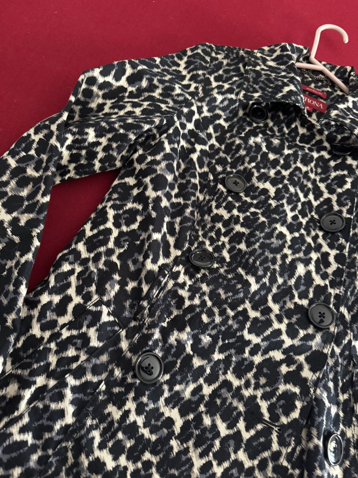Merona Leopard print jacket / trenchcoat size med Size M / US 6-8 / IT 42-44 - 4 Thumbnail
