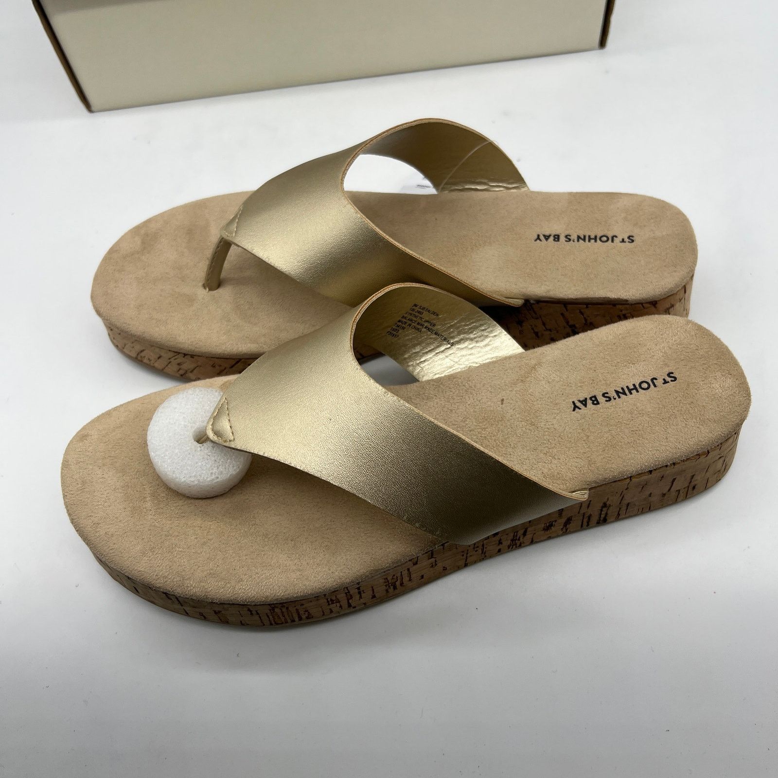 Other St. John's Bay Salden Women's Sandals Gold Size US 9 / IT 39 - 3 Thumbnail