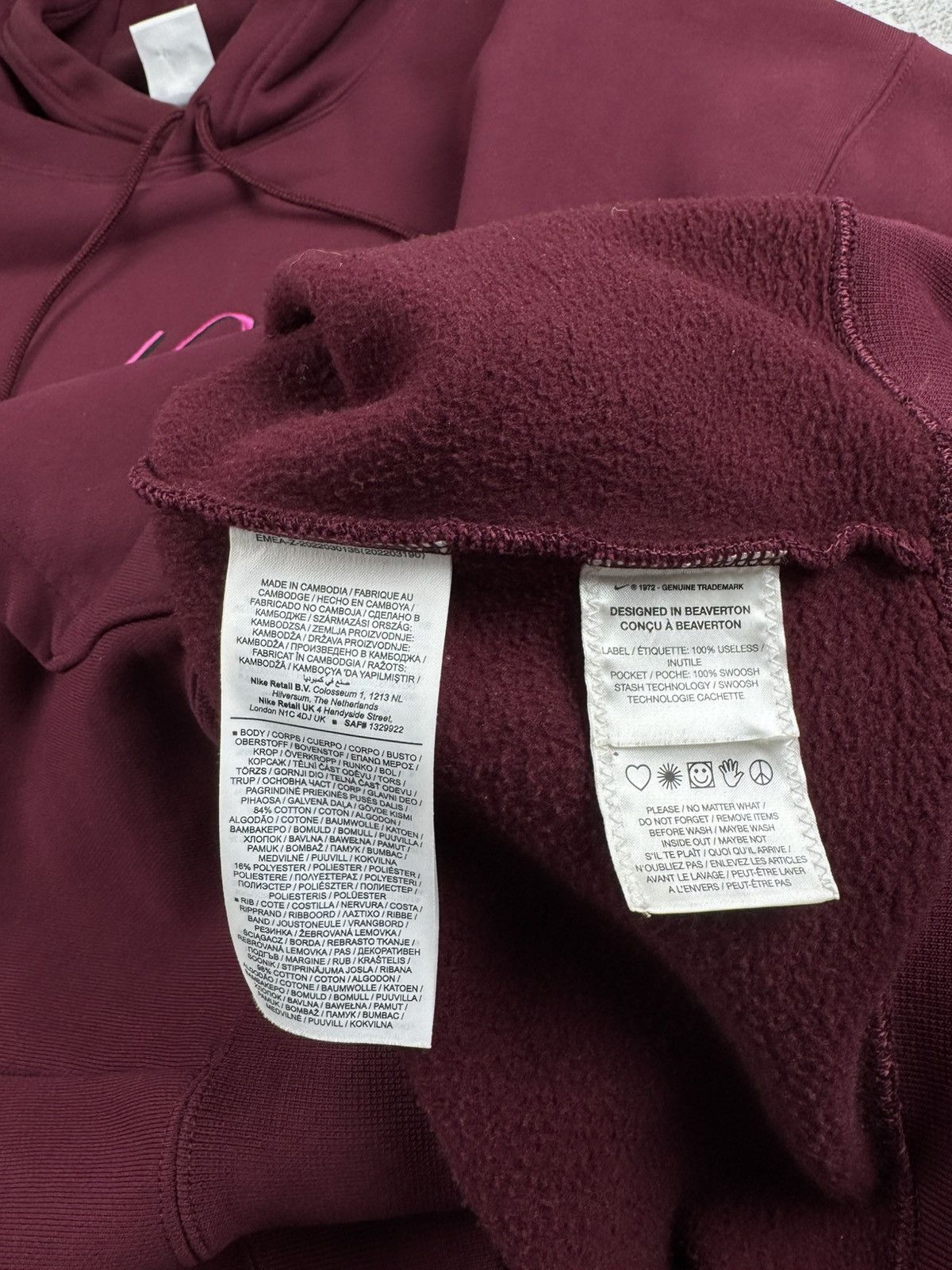 Nike SB Nike SB Fleece Skate Rap Swoosh Cherry Basic Dense Hoodie Pullover Sweatshirt Size US L / EU 52-54 / 3 - 10 Thumbnail