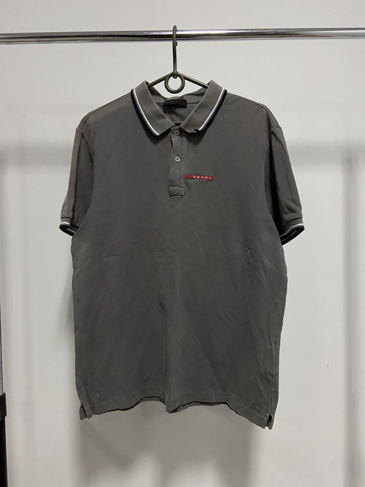 Prada × Vintage Prada polo T-shirt Vintage red tab logo luxury Size US XL / EU 56 / 4 - 1 Thumbnail