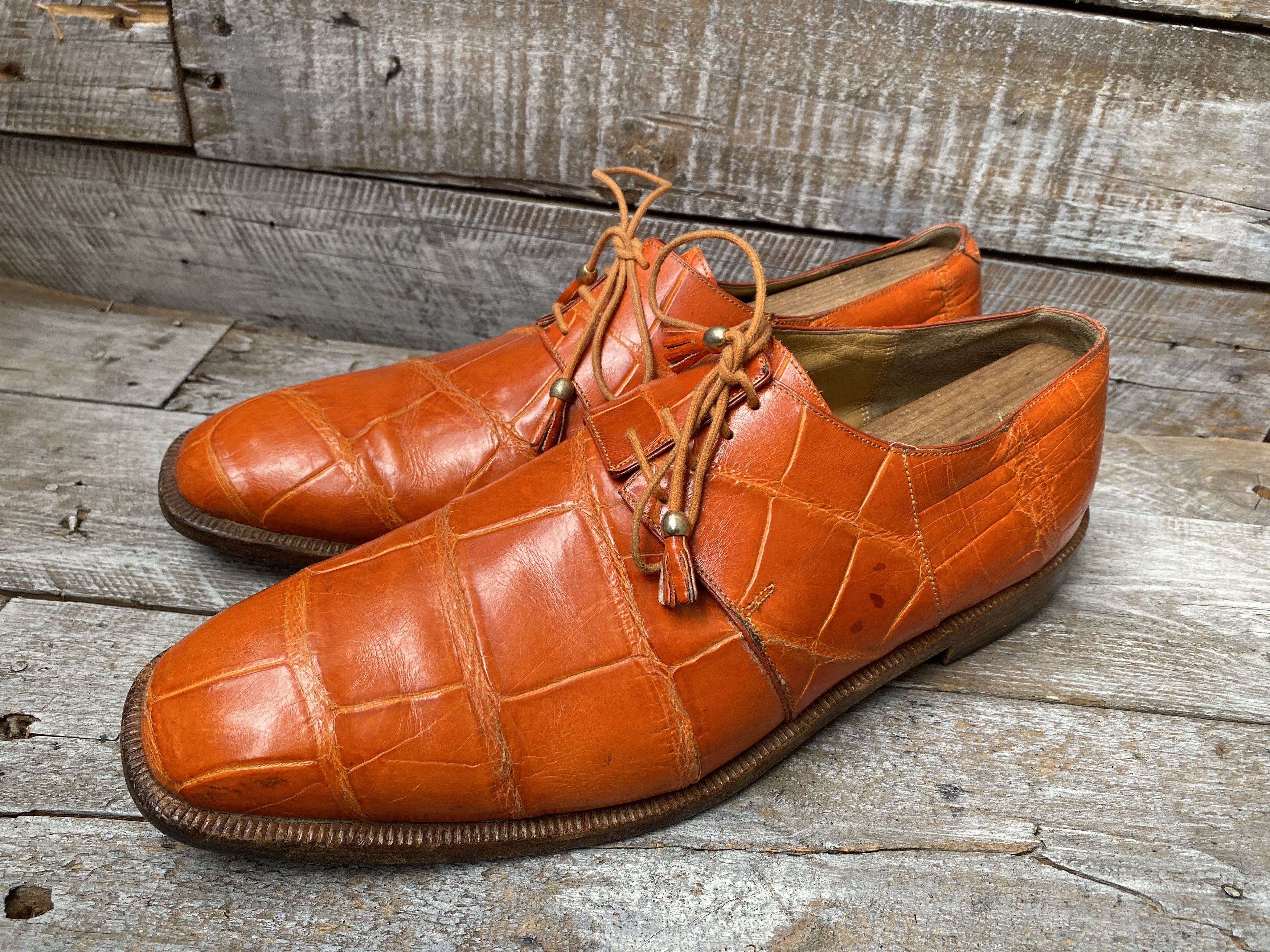 Mauri Mauri oxford exotic crocodile leather sz 11.5 Size US 11.5 / EU 44-45 - 4 Thumbnail