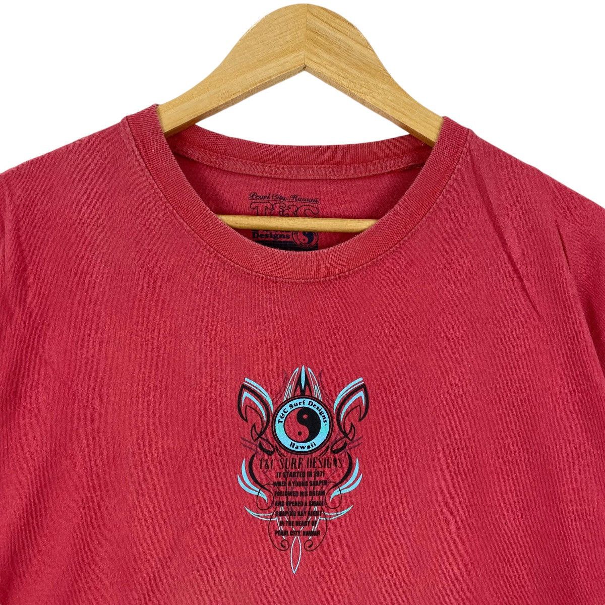 Other T&C SURF DESIGN Hawaii Pearl City Flame Tee Shirt Top Y2K Size US XXL / EU 58 / 5 - 2 Thumbnail