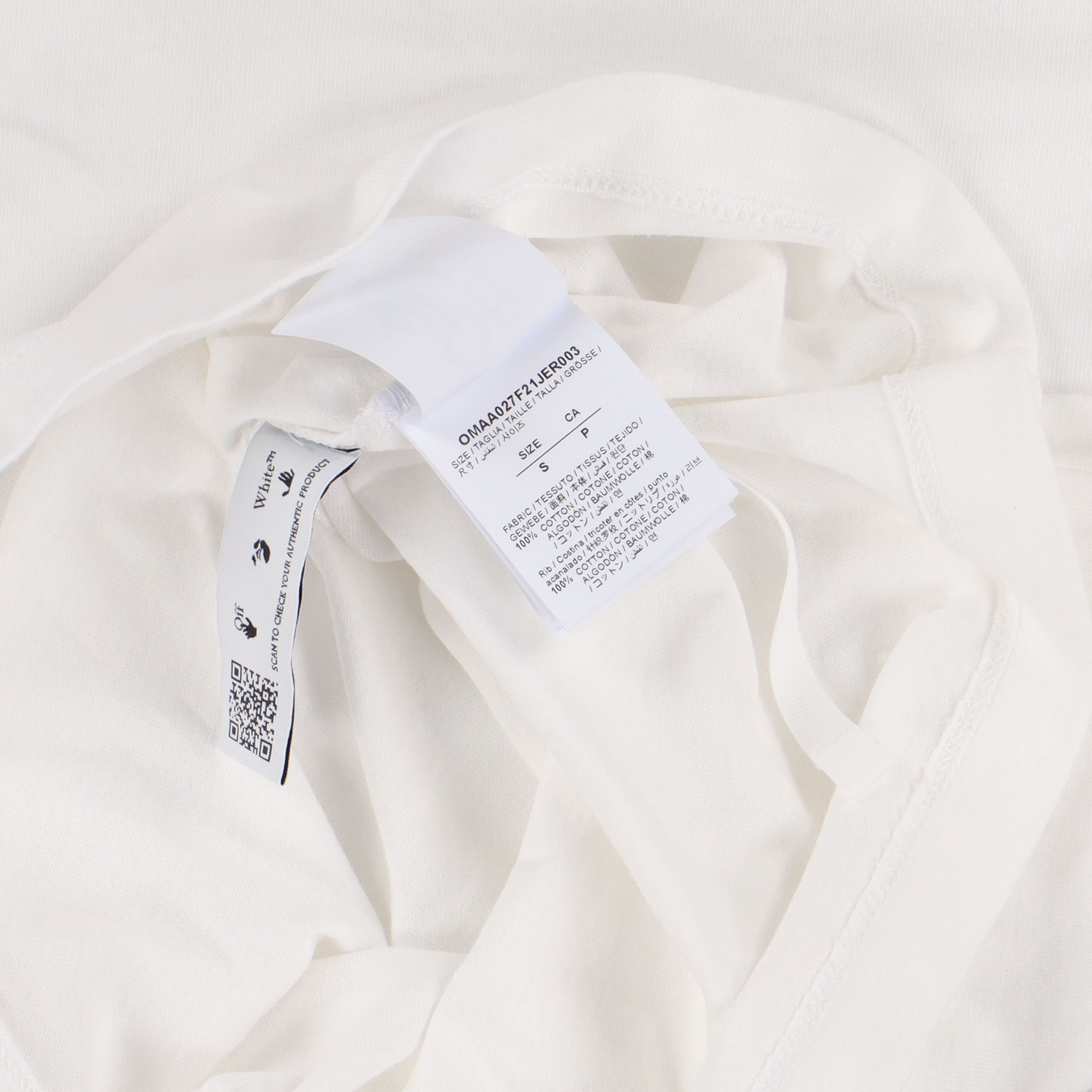 Off-White White Rubber Arrow Font Logo T-Shirt Size S / US 4 / IT 40 - 6 Thumbnail