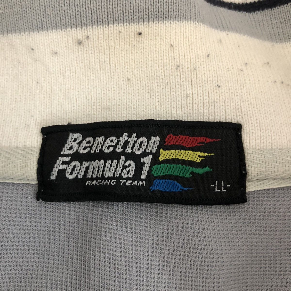Benetton Vintage BENETTON Formula 1 Racing Team Sweatshirt Half Size US XL / EU 56 / 4 - 4 Thumbnail