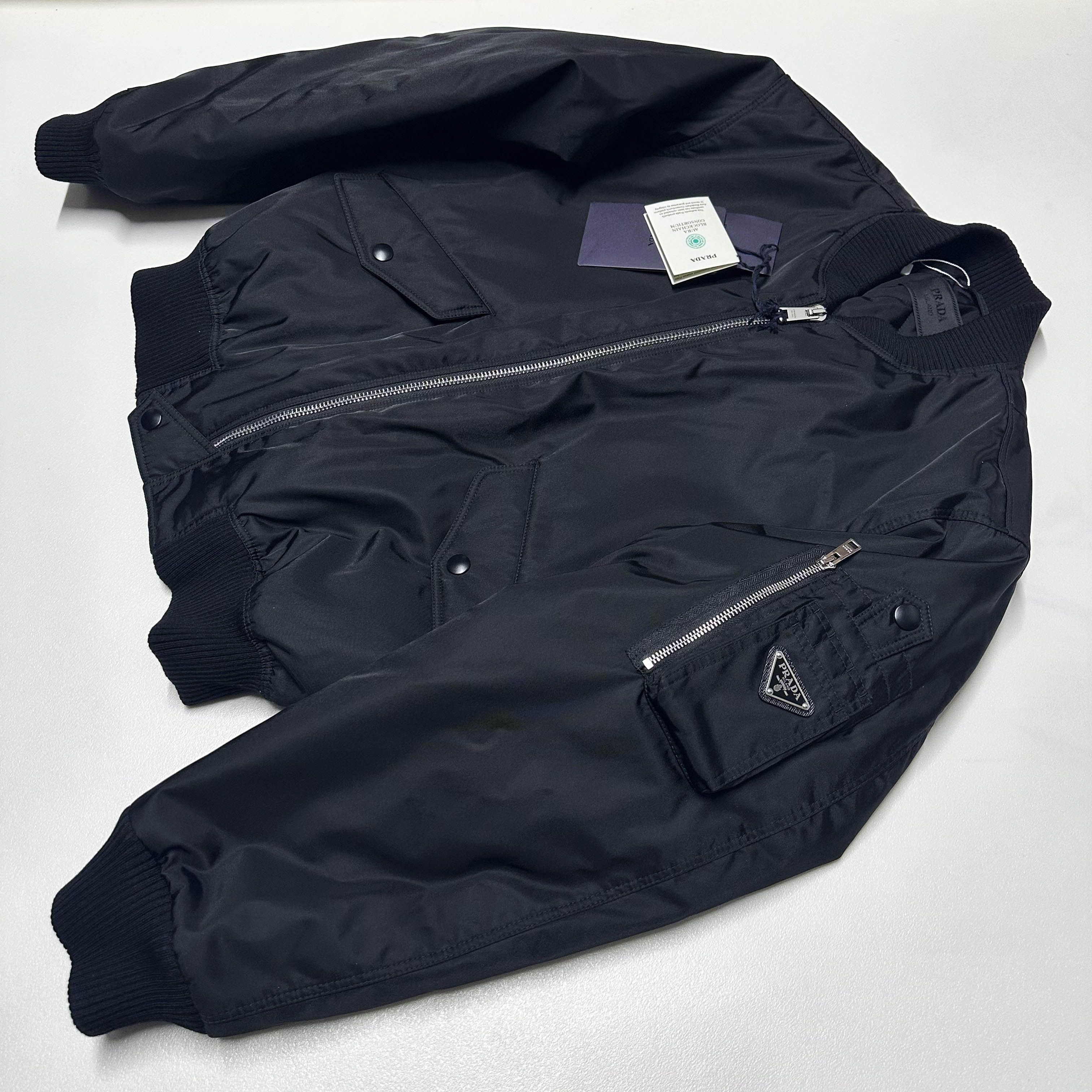 Prada Prada mens size XS S re-nylon Bomber jacket MA-1 Puffer Size US XS / EU 42 / 0 - 6 Thumbnail