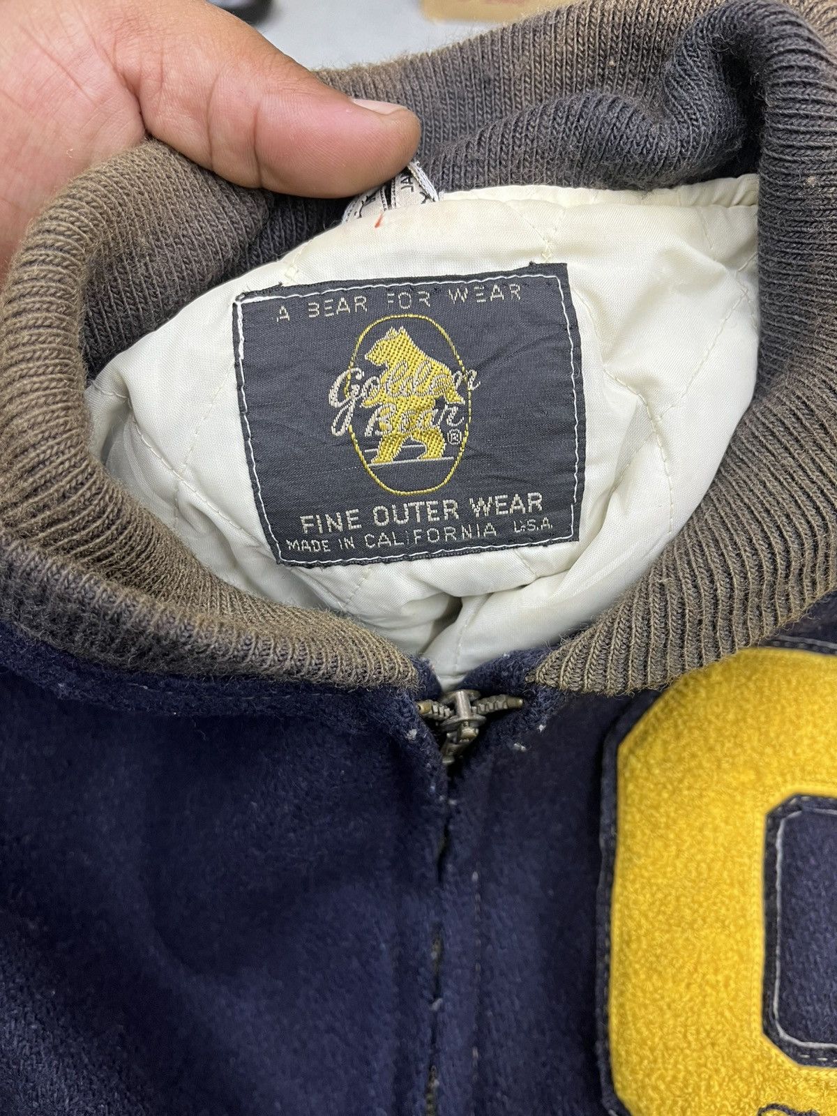 Golden Bear VTG GOLDEN BEAR VARSITY JACKET LEATHER SLEEVE Size US S / EU 44-46 / 1 - 10 Thumbnail