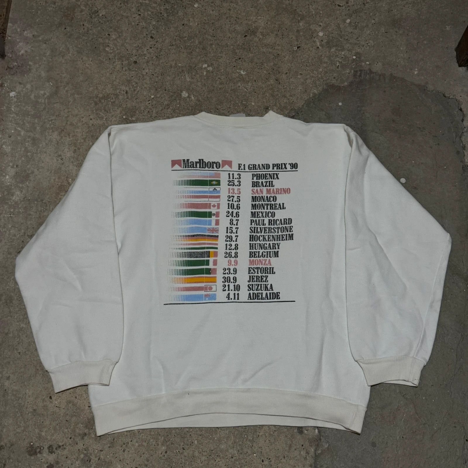 Vintage Vintage Formula 1 Marlboro gran prix 1990 sweatshirt Size US L / EU 52-54 / 3 - 2 Thumbnail
