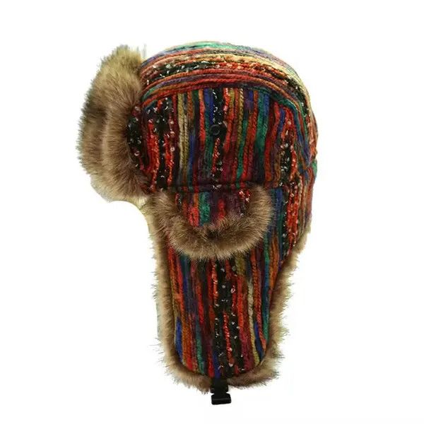 image of Russian Ushanka Hats With Earflap, Men's