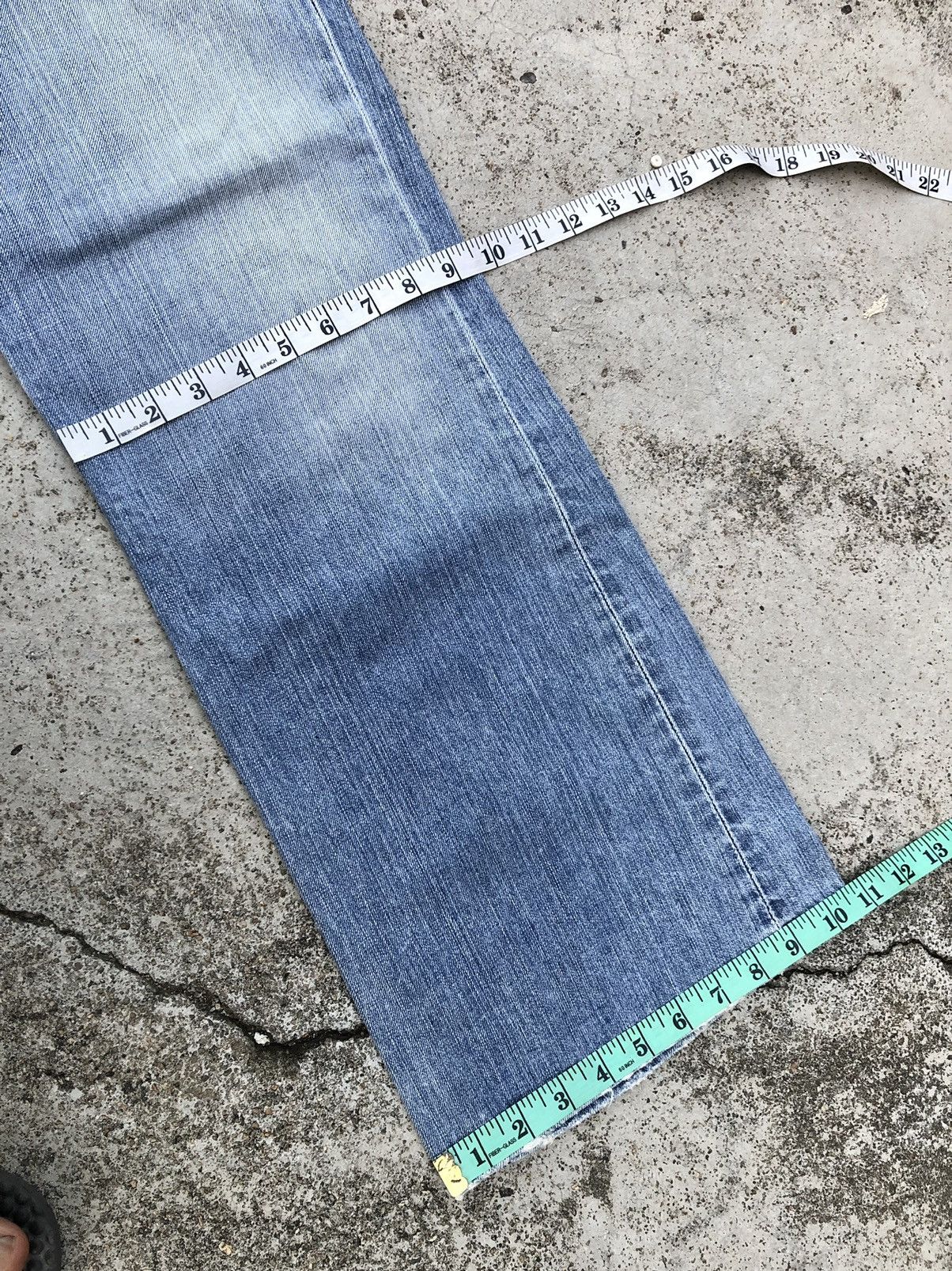 If Six Was Nine FLARED⚡️⚡️BKE WASHED BLUE DENIM Size US 34 / EU 50 - 8 Thumbnail
