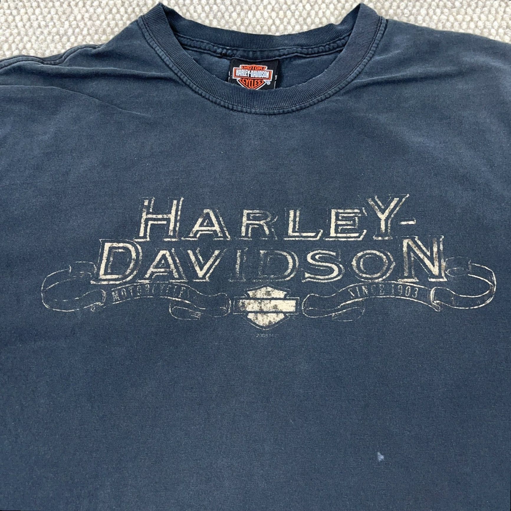 Harley Davidson VINTAGE Harley-Davidson Shirt Men XL Black Sun Faded Grunge Y2K Distressed Sun Faded Grunge Harley-Davidson Shirt Men XL Black Size US XL / EU 56 / 4 - 5 Thumbnail