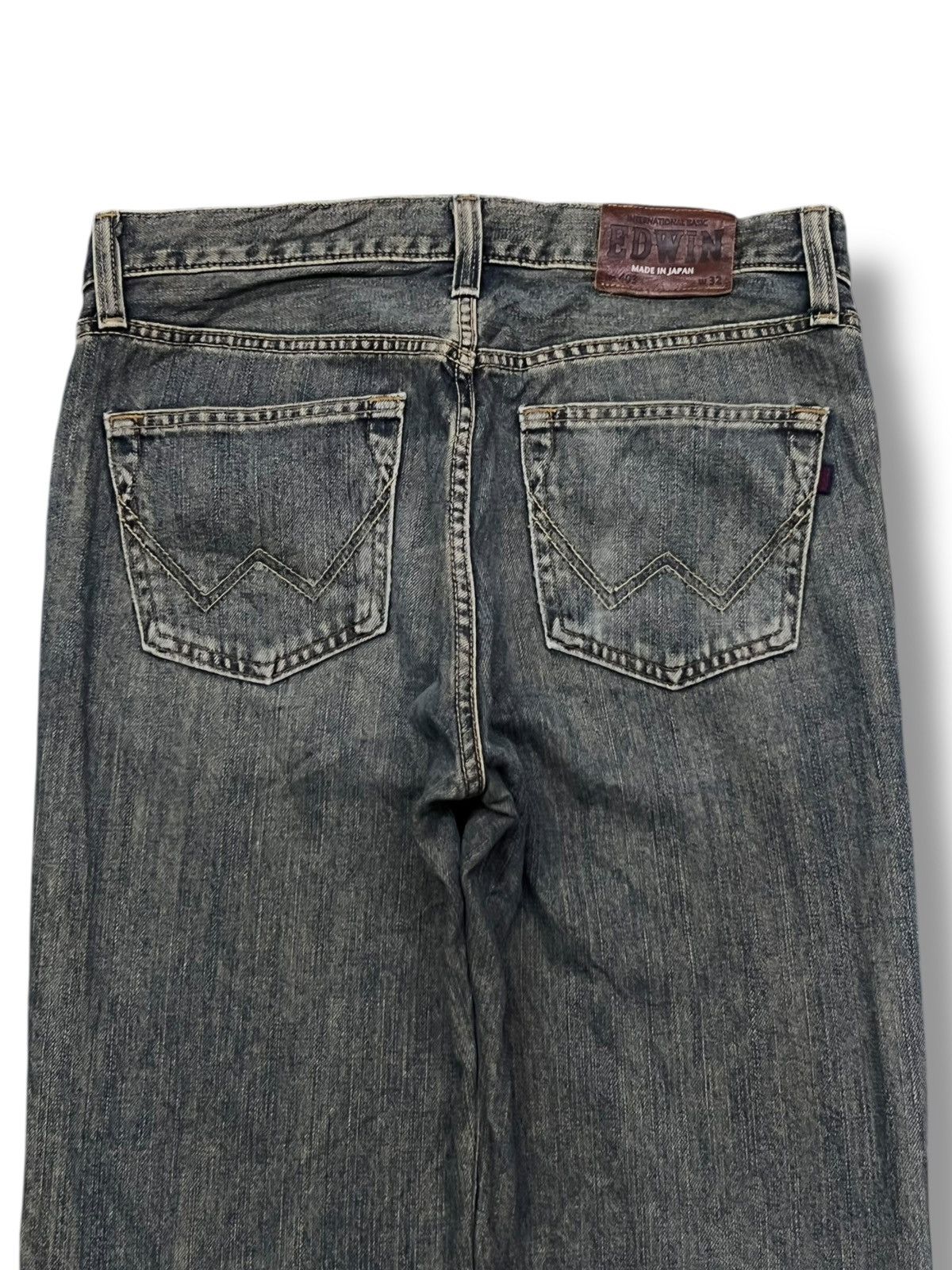 Edwin Vintage Edwin 403 Japan - Faded Wash, Distressed Denim Size US 33 - 5 Thumbnail
