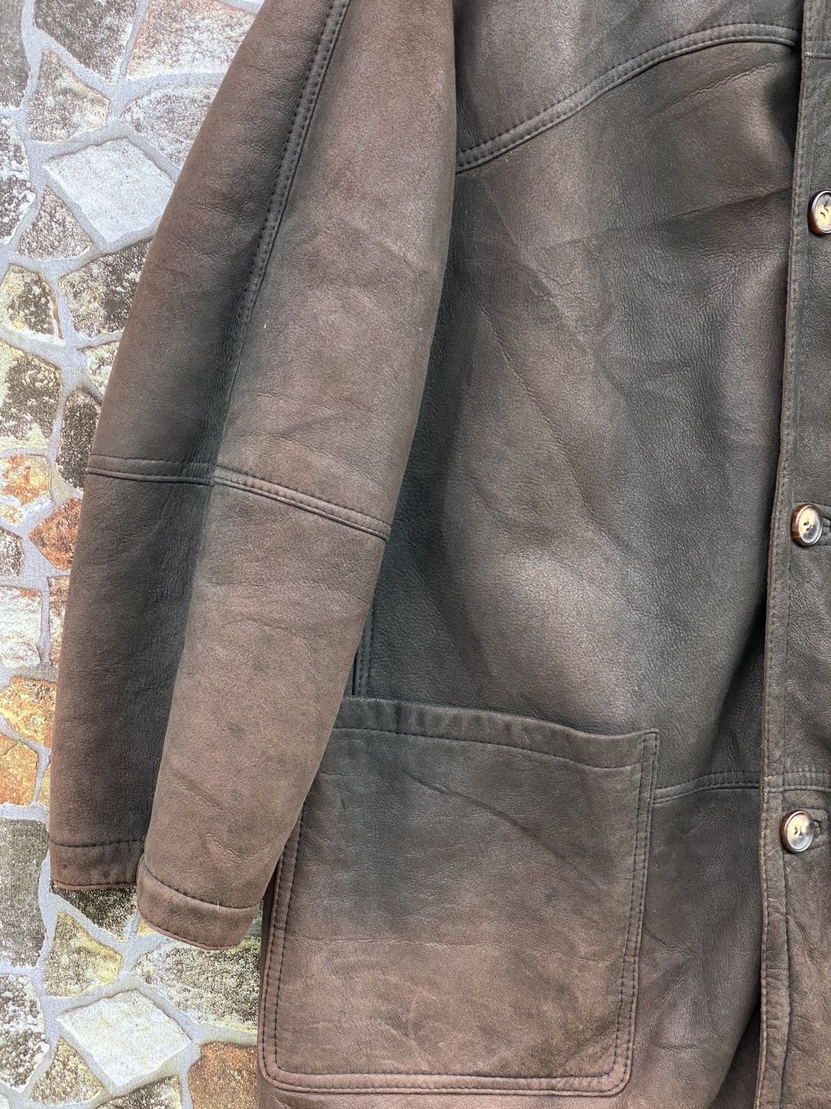 If Six Was Nine × Le Grande Bleu (L.G.B.) Antonovich Genuine Sheep Leather Coat Jacket Men Size US XL / EU 56 / 4 - 7 Thumbnail