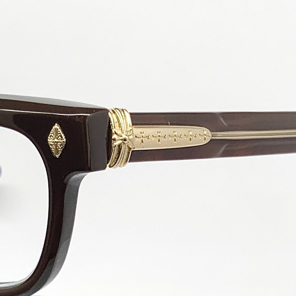 Chrome Hearts Chrome Hearts Glasses Pen15 Brown/Gold Size ONE SIZE - 6 Thumbnail