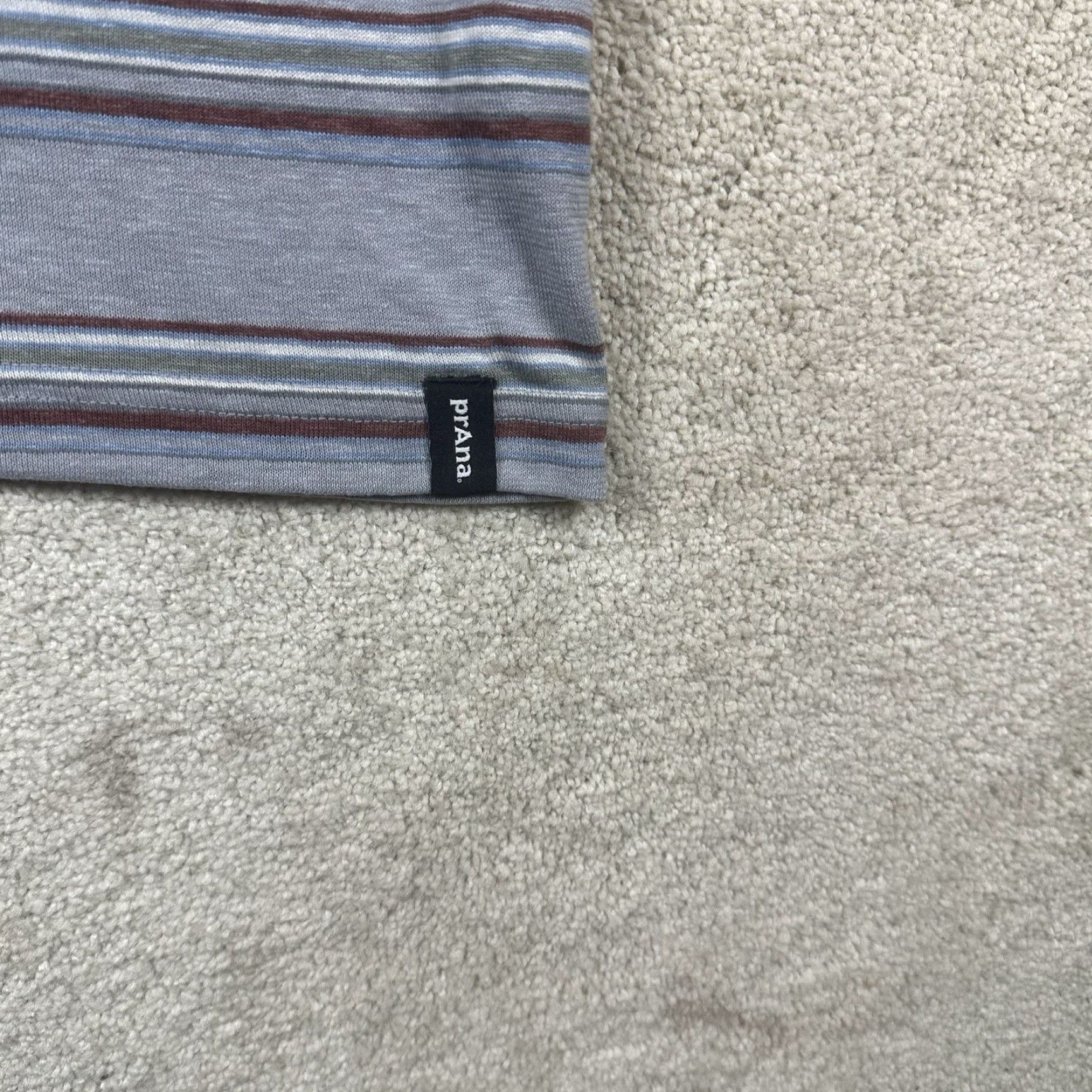 Prana Prana T Shirt Mens Large Gray Striped Outdoor Hiking Hemp Blend Shirt Mens Large Gray Striped Outdoor Hiking Hemp Blend Size US L / EU 52-54 / 3 - 4 Thumbnail