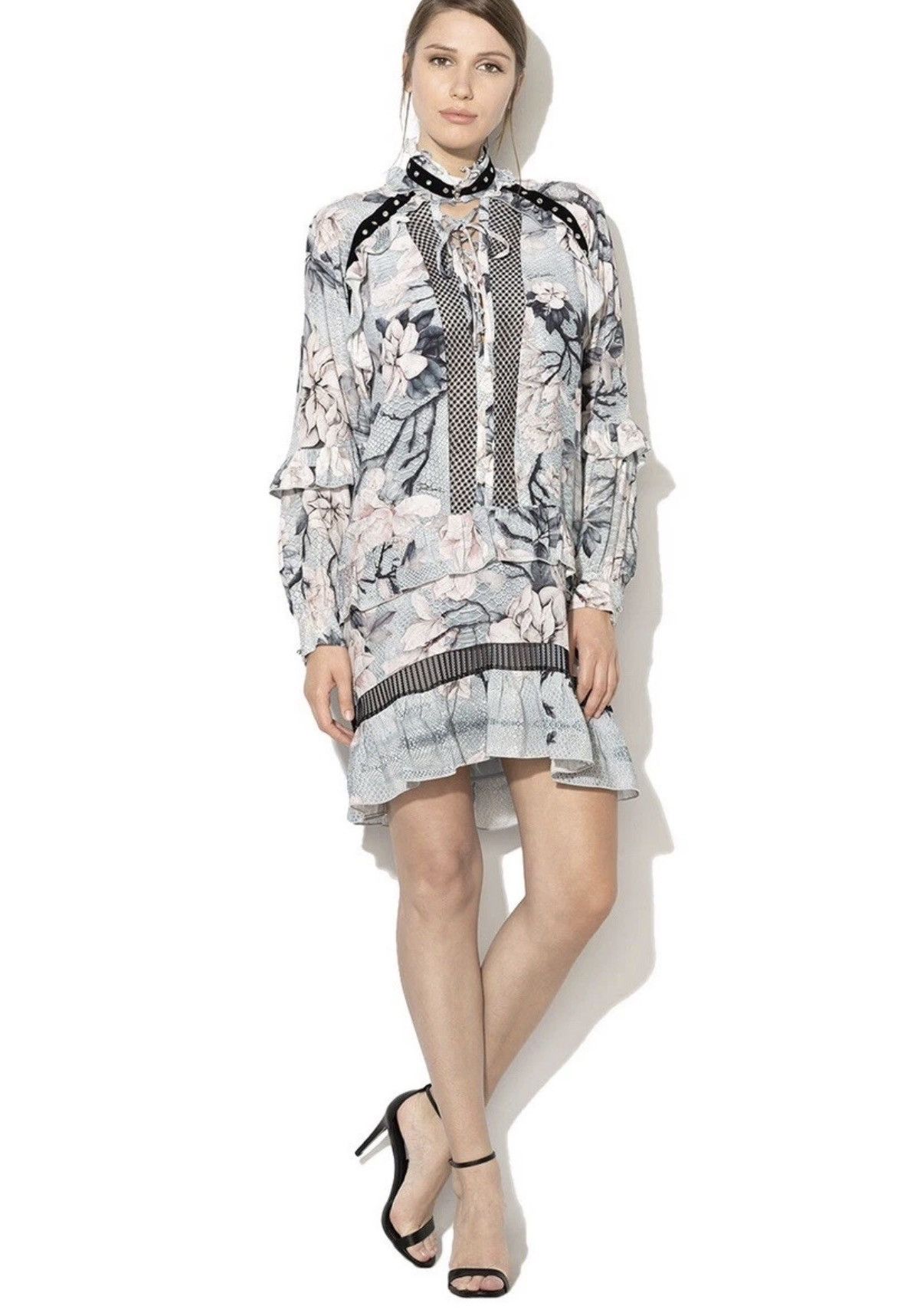 Just Cavalli Just Cavalli Resort/2018 Floral Long Sleeve Dress 40IT Size S / US 4 / IT 40 - 8 Thumbnail