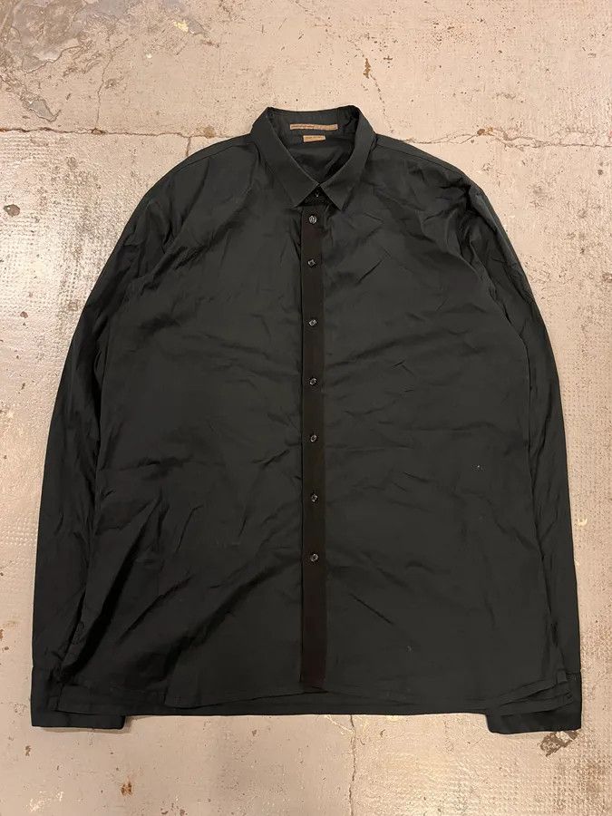 Marithe + Francois Girbaud 2000s Marithé + François Girbaud Black Minimalist Shirt Size US L / EU 52-54 / 3 - 4 Thumbnail