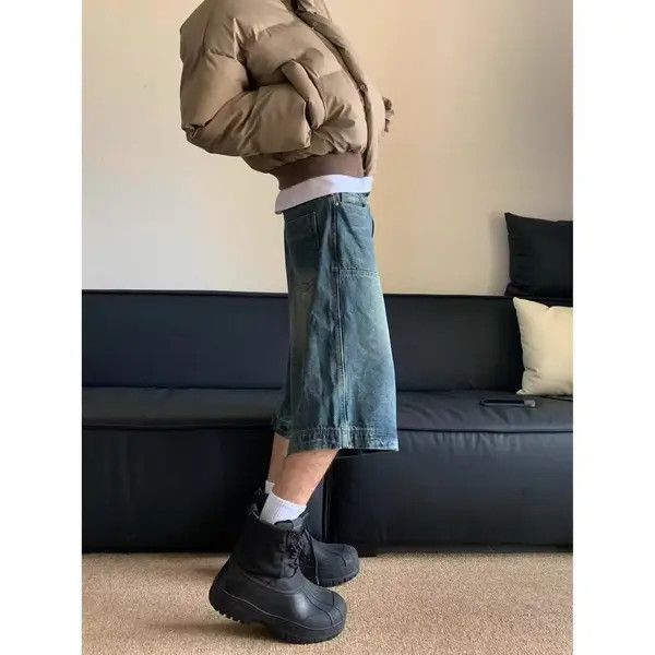 Japanese Brand Mizuho x Yumi Street washed distressed casual denim shorts Size US 32 / EU 48 - 4 Thumbnail