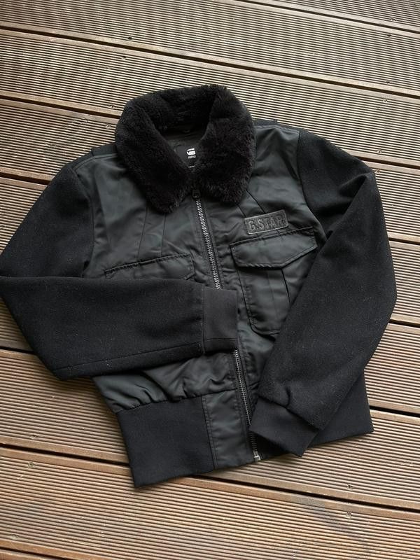 G-Star G-Star Raw Wool Nylon Black Fly jaket bomber Fur Size M / US 6-8 / IT 42-44 - 1 Thumbnail