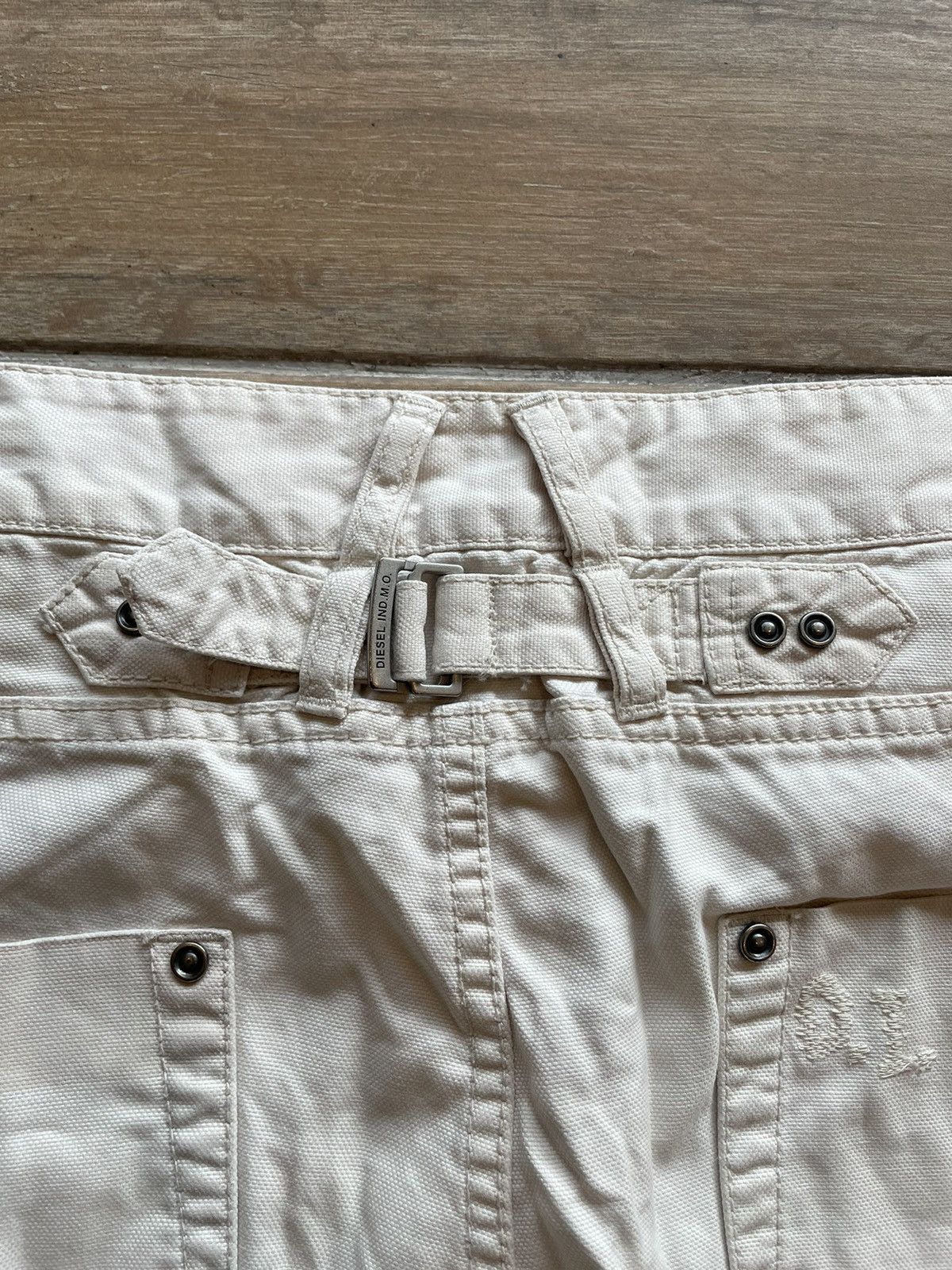 Diesel Diese OffWhite Reconstructed Pant Size US 31 - 7 Thumbnail